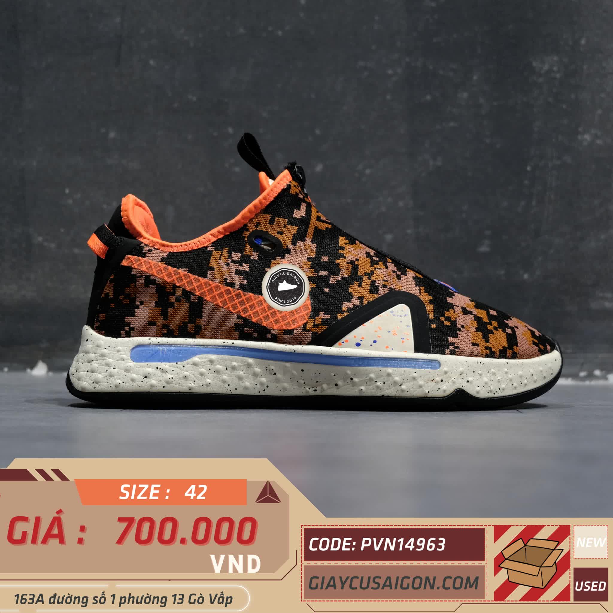 Giày 2HAND Nike PG EP 'Digi Camo Total Orange' CD5082-200 SIZE