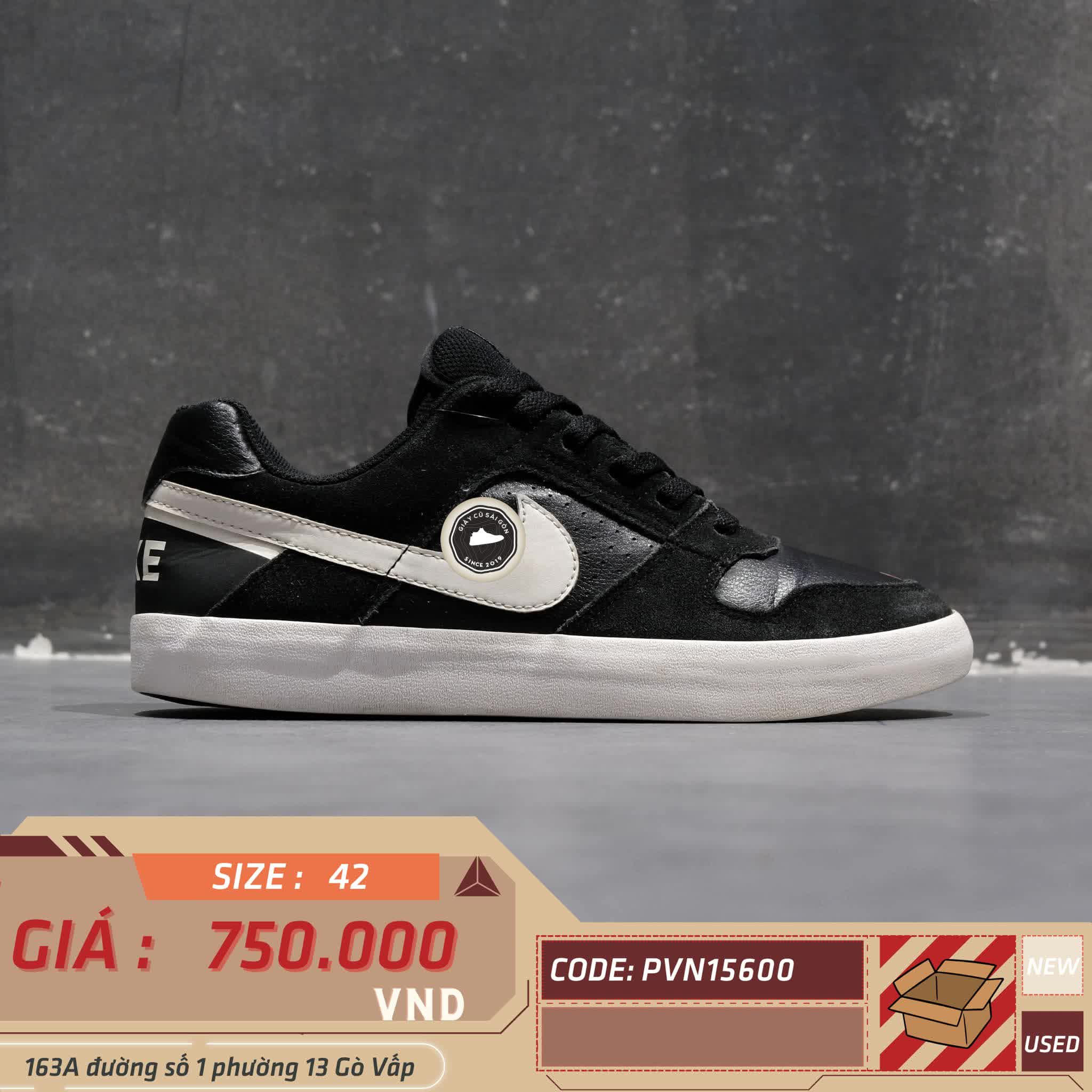 Giày 2hand Nike Delta Force Vulc SB 'Black' 942237-010 SIZE 42 PVN15600