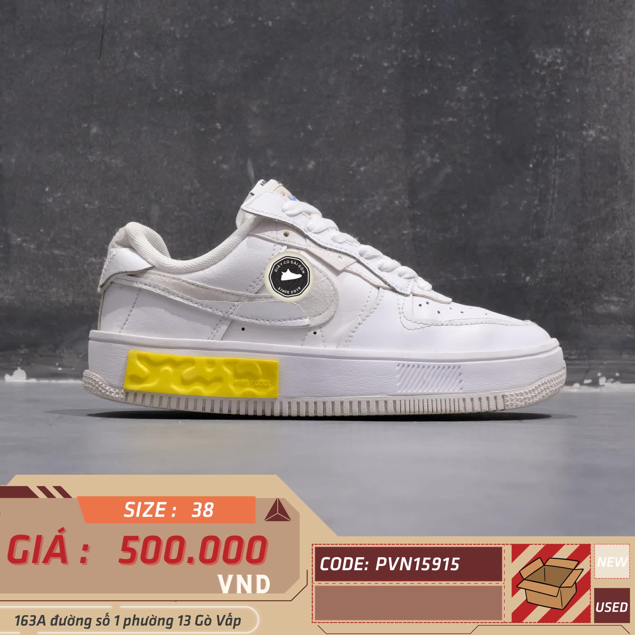Giày 2HAND Nike Air Force 1 Fontanka DA7024 101 SIZE 38 PVN15915