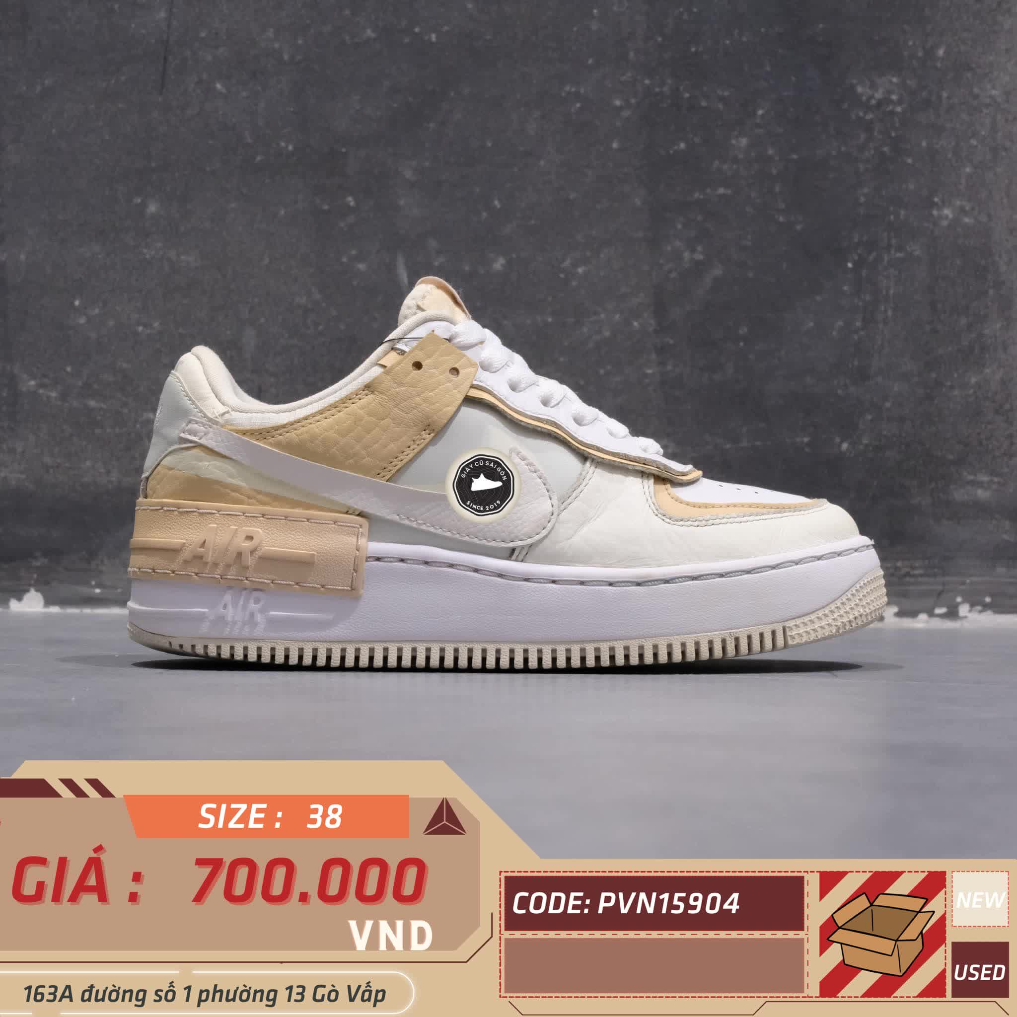 Giày 2HAND Nike Air Force 1 Shadow 'Spruce Aura' CK3172-002 SIZE 38 PVN15904
