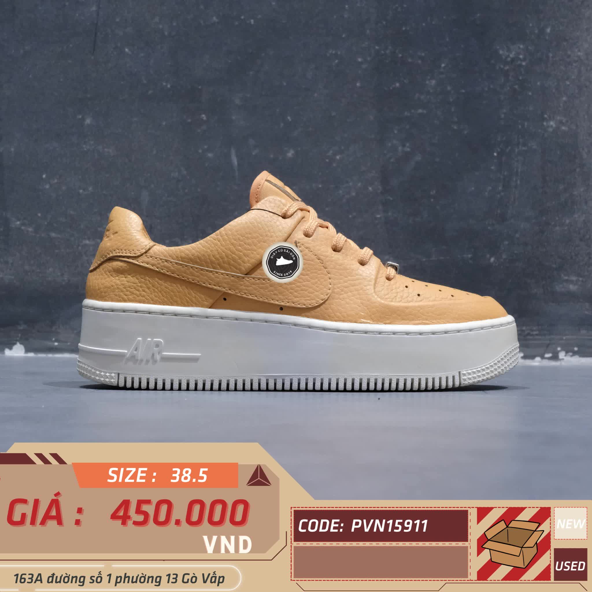 Giày 2hand Air Force 1 Sage Low Copper Moon - AR5339-800 SIZE 38.5 PVN15911