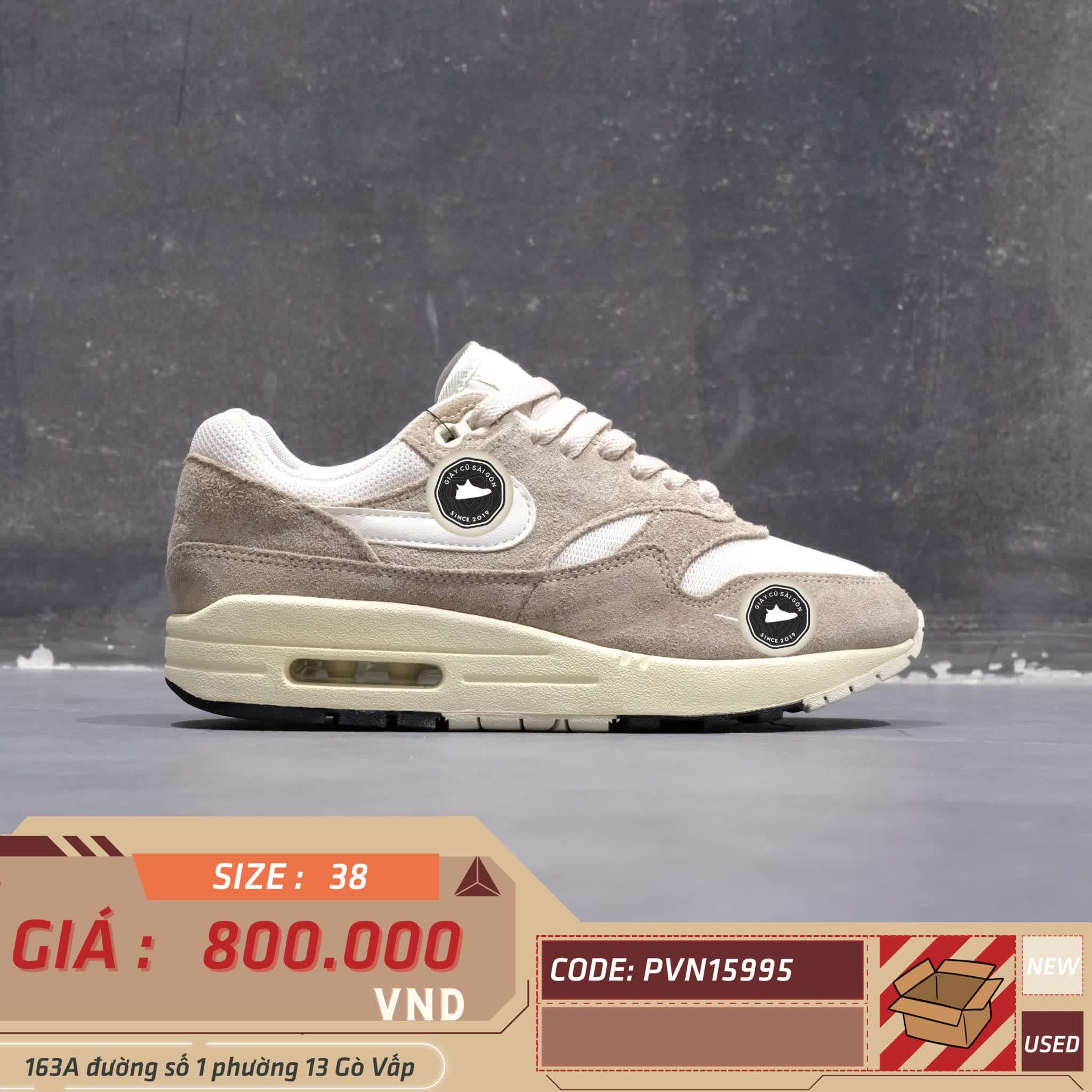Giày 2hand Air Max 1 'Hangul Day' FQ8150-133 size 38 pvn15995