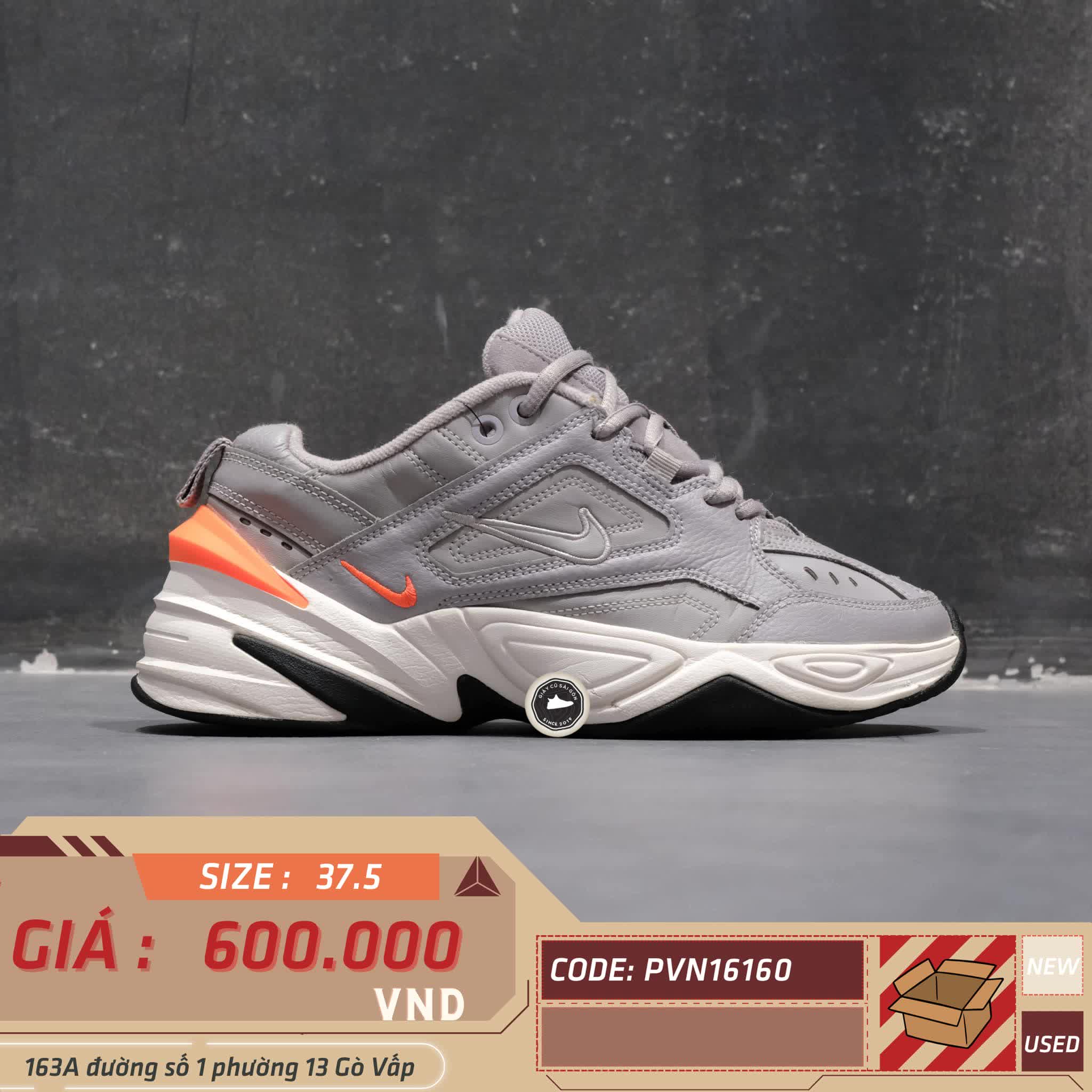 Giày 2hand M2K Tenko 'Atmosphere Grey' AO3108-004 SIZE 37.5 pvn16160