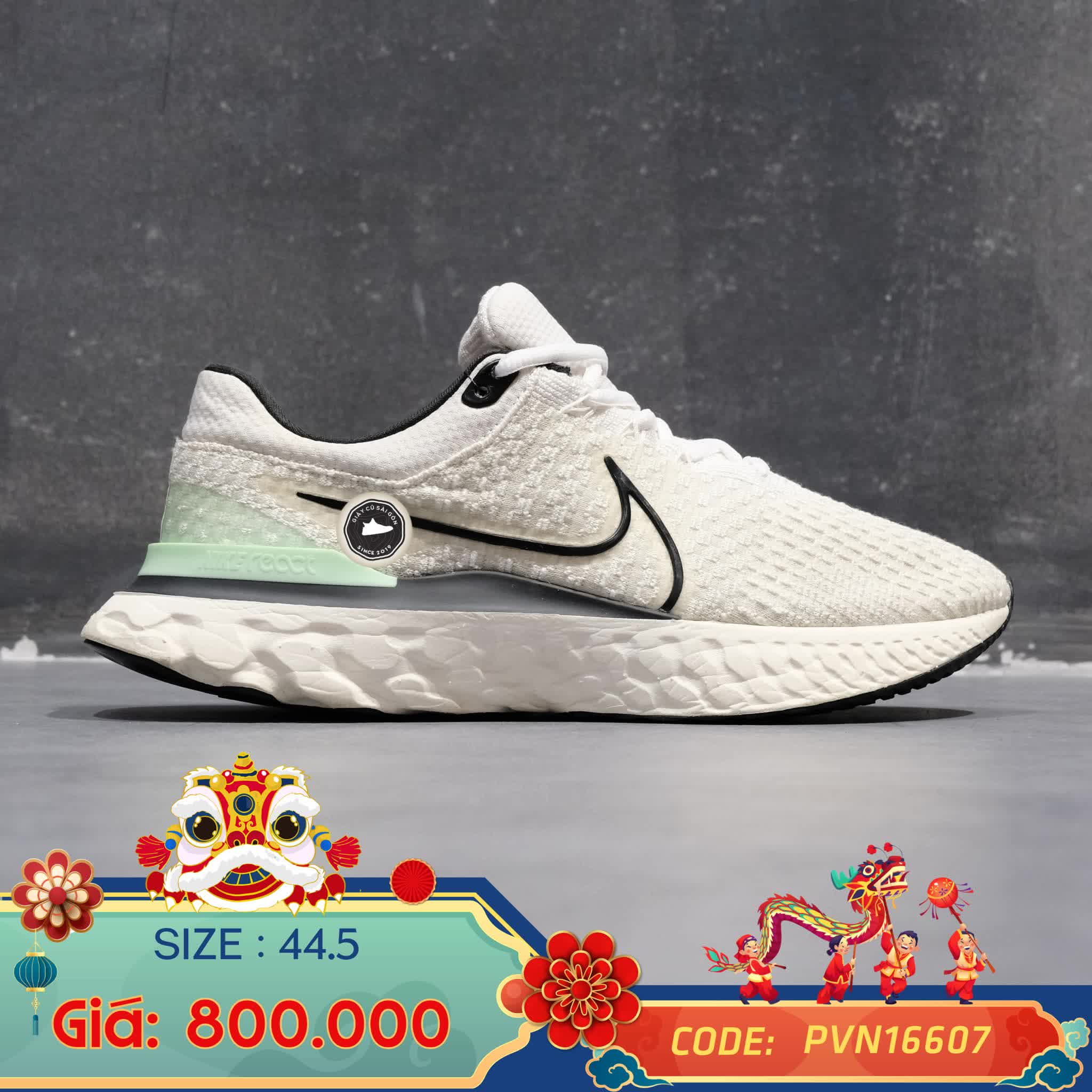 Giày 2hand React Infinity Run Flyknit 3 'Light Bone' DH5392-004 SIZE 44.5 pvn16607