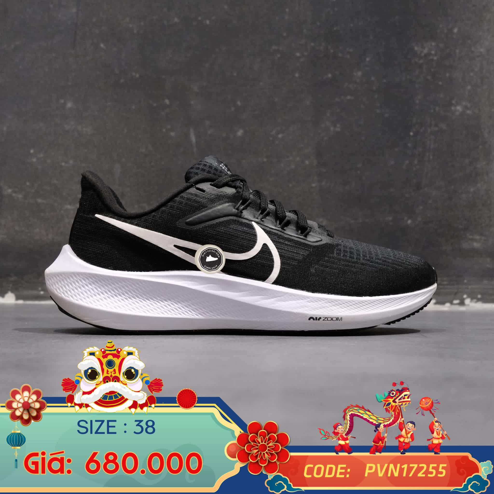 Giày 2hand Pegasus 39 'Dark Smoke' DH4072-001 SIZE 38 pvn17255