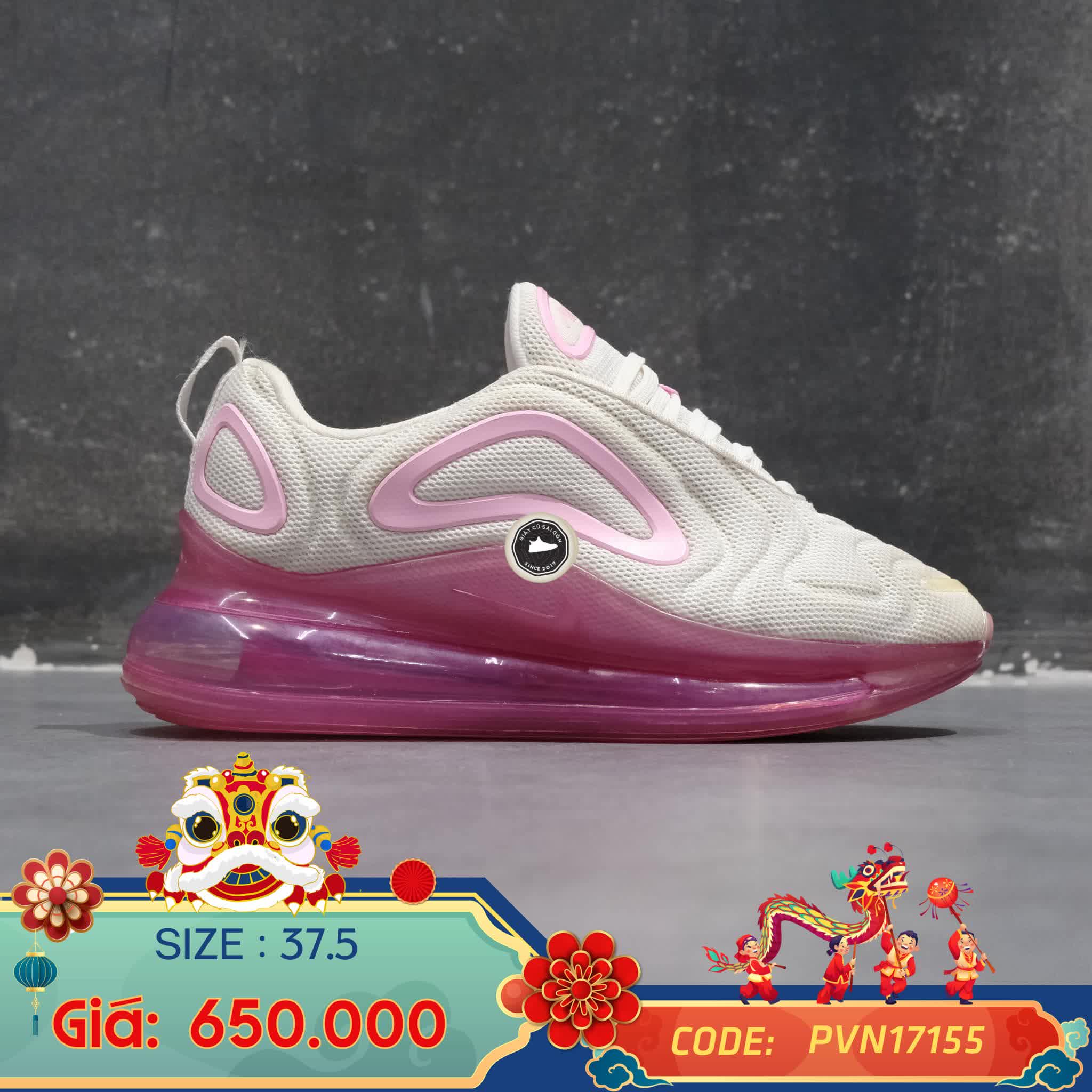 Giày 2hand Max 720 'Pink Rise' AR9293-103 SIZE 37.5 pvn17155