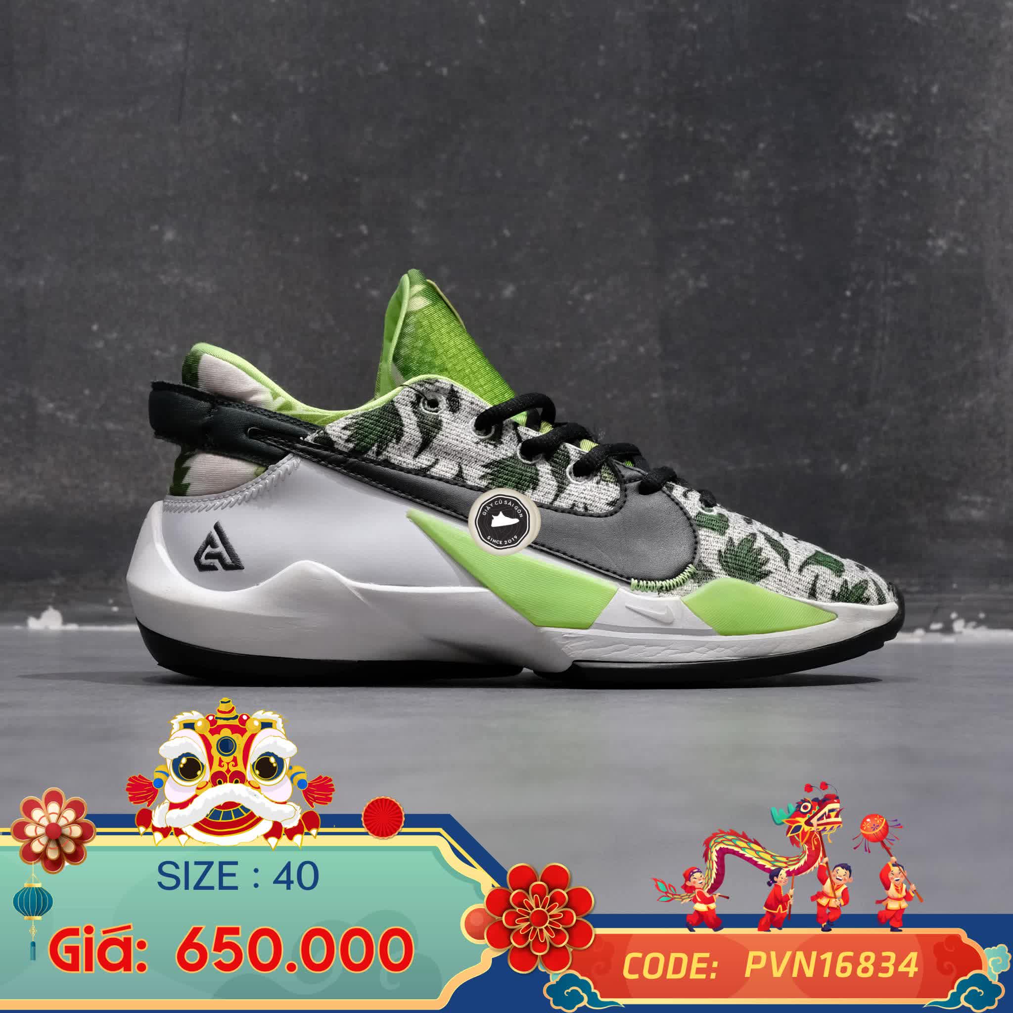 Giày 2hand Zoom Freak 2 'Naija' CN8575-002 SIZE 40 pvn16834