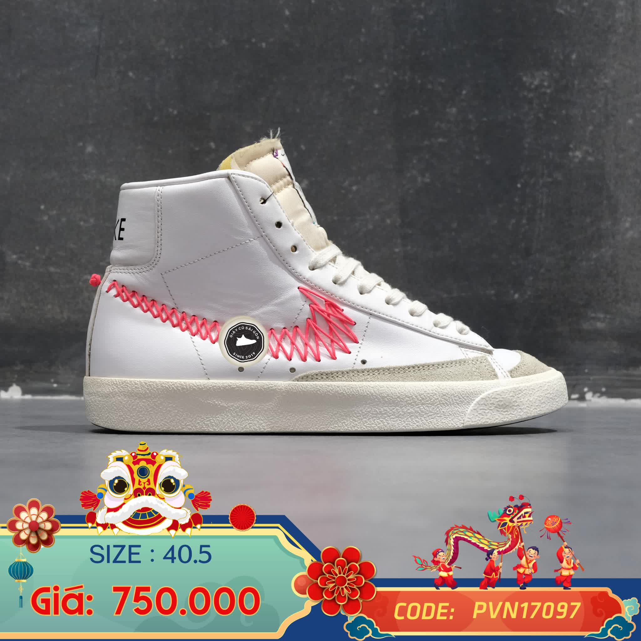 Giày 2hand 77 VINTAGE DOUBLE ZIG ZAG STITCHED SWOOSH DD8489-16 SIZE 40.5 pvn17097