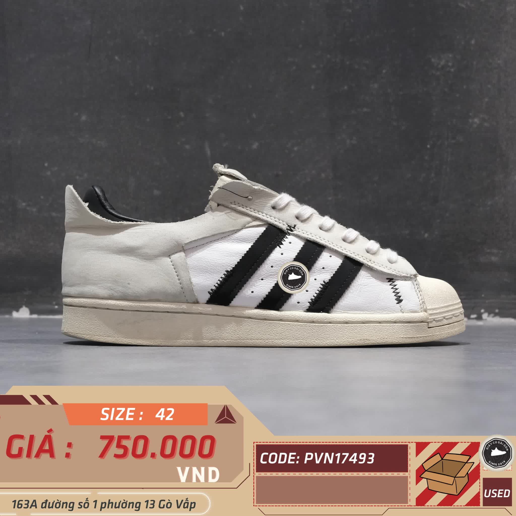 ADIDAS SUPERSTAR 'WHITE BLACK' FV3024 – GIÀY 2HAND