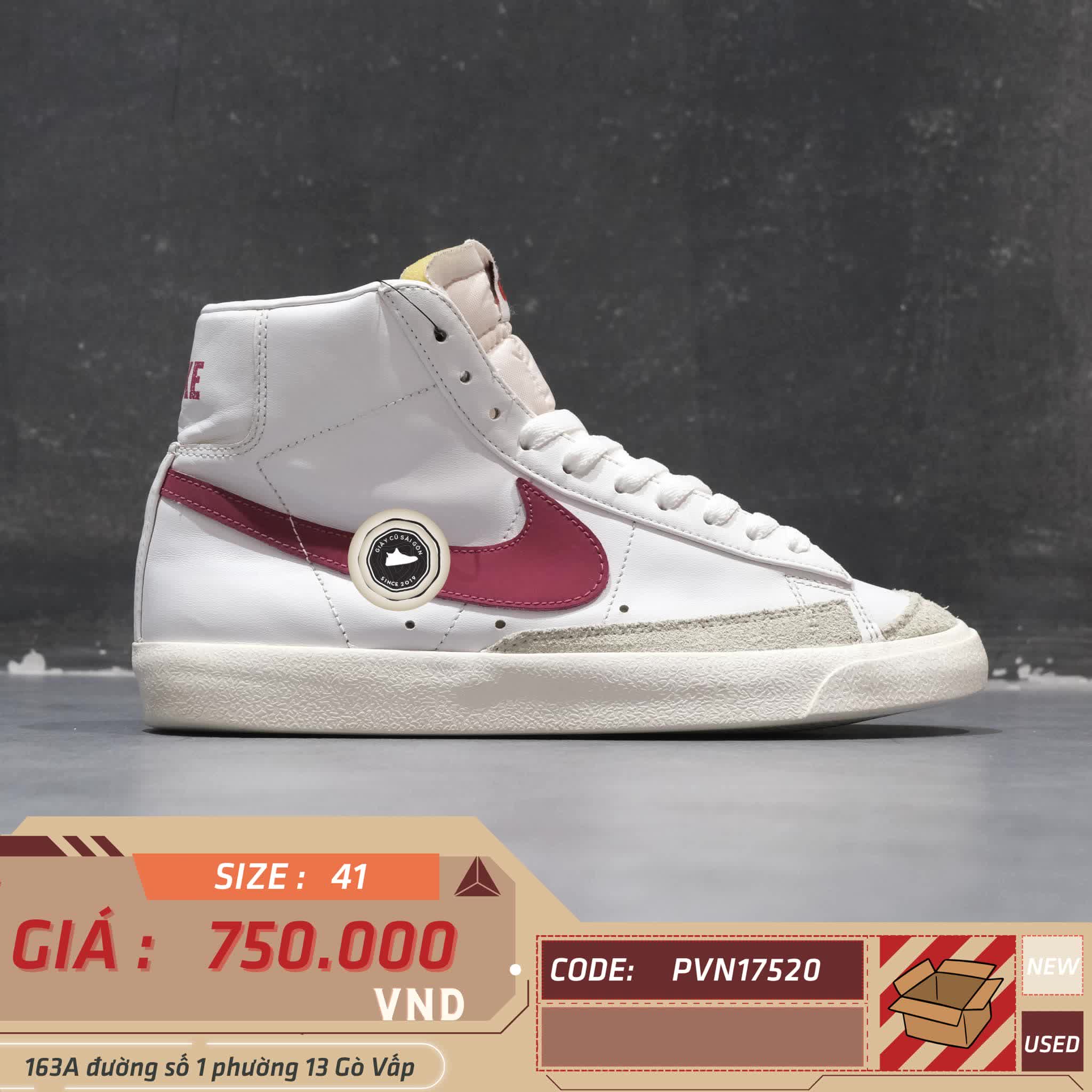 Giày 2hand Mid '77 'Brick Red' BQ6806-102 SIZE 41 PVN17520