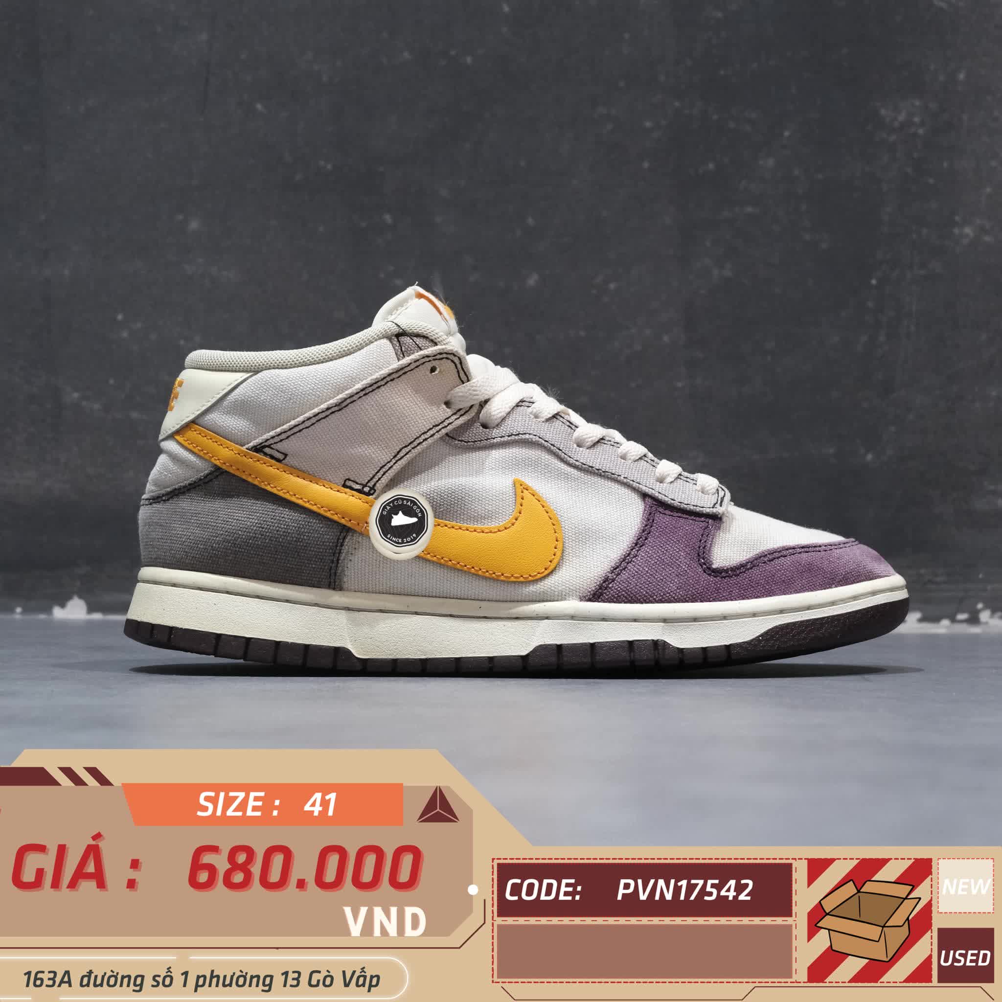 Giày 2hand Mid 'Coconut Milk Plum Orange' DV0830-101 SIZE 41 PVN17542