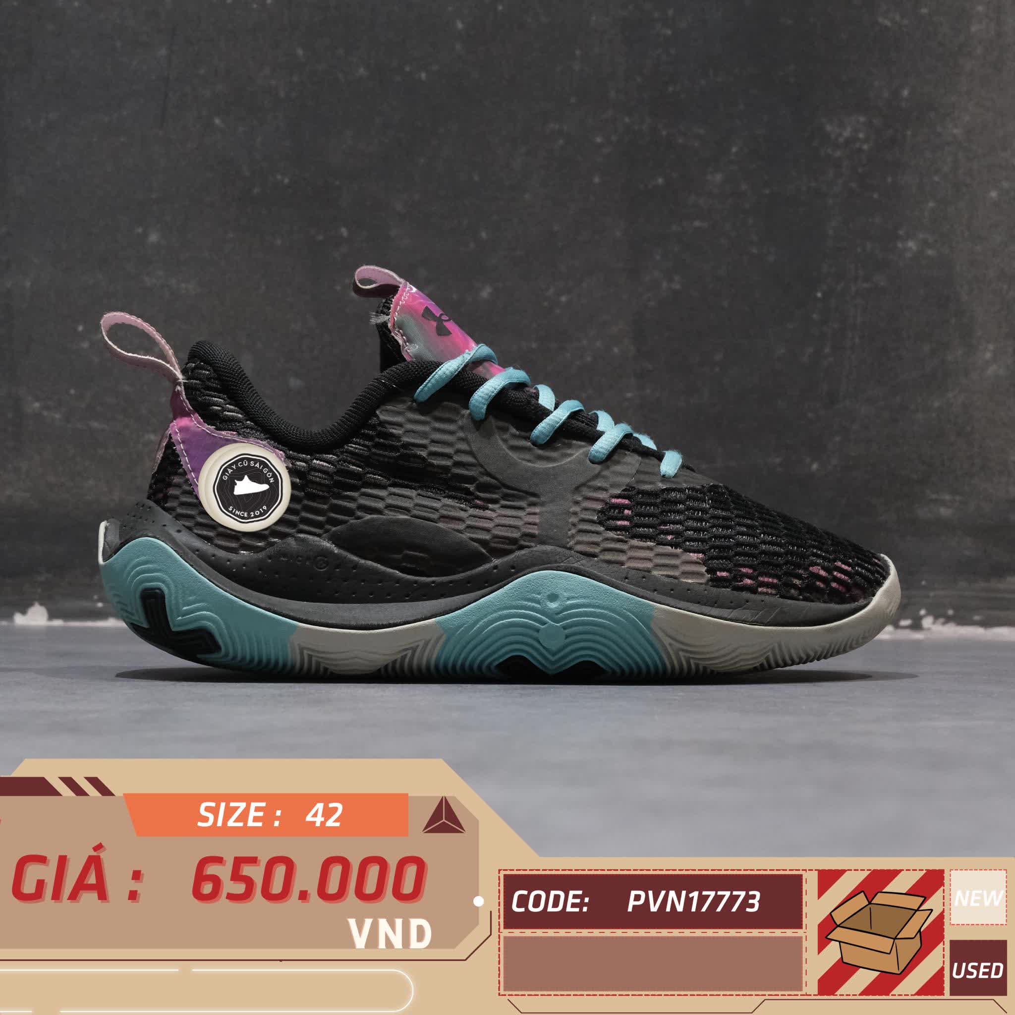 GIÀY 2HAND  Spawn 3 CLRSHFT 'Black' 3024777-001 SIZE 42 PVN17773