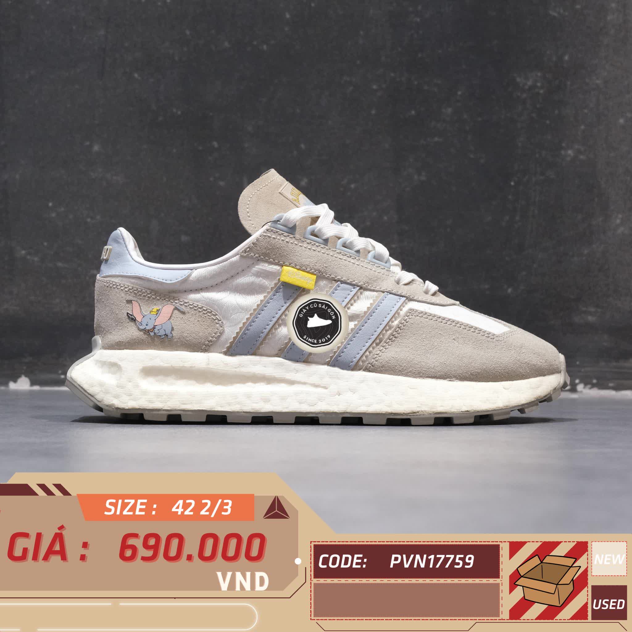 GIÀY 2HAND Retropy E5 Shoes 'Grey White Blue' IE5879. SIZE 42 2/3 PVN17759