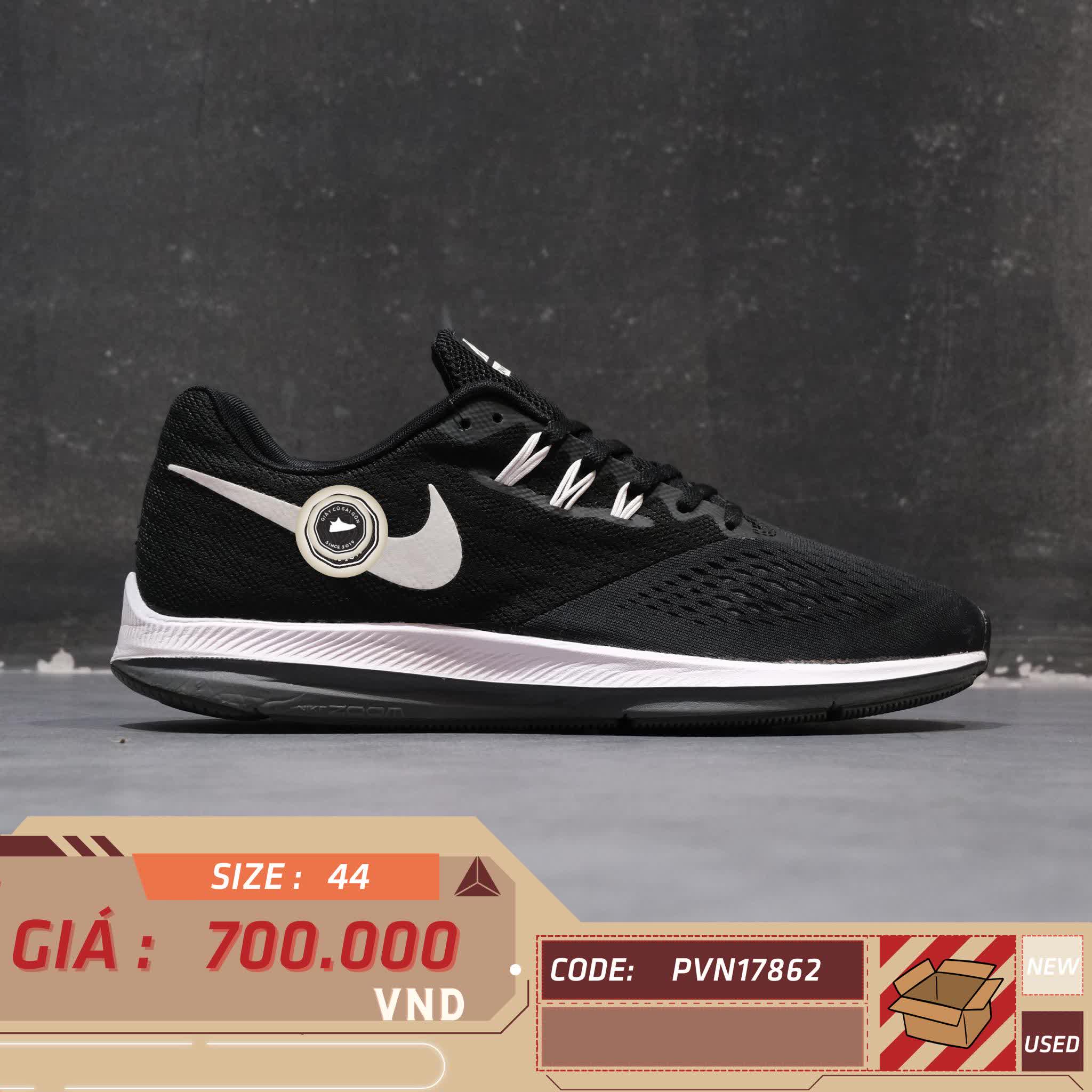 Giày 2hand Nike Air Zoom Winflo 4 'Black White' 898466-001 SIZE 44 pvn17862