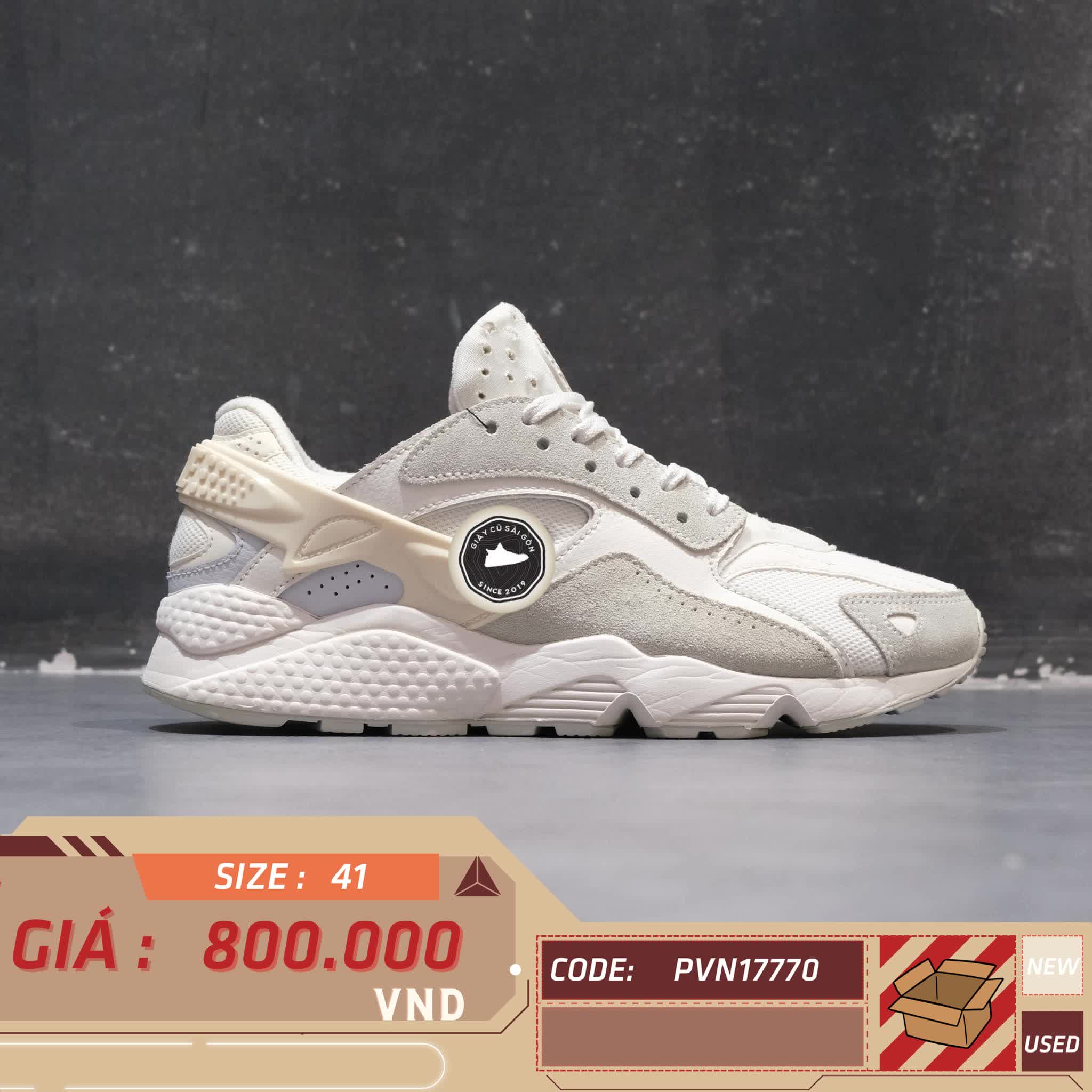 GIÀY 2HAND Huarache Runner ‘White Platinum’ DZ3306-100 SIZE 41 PVN17770