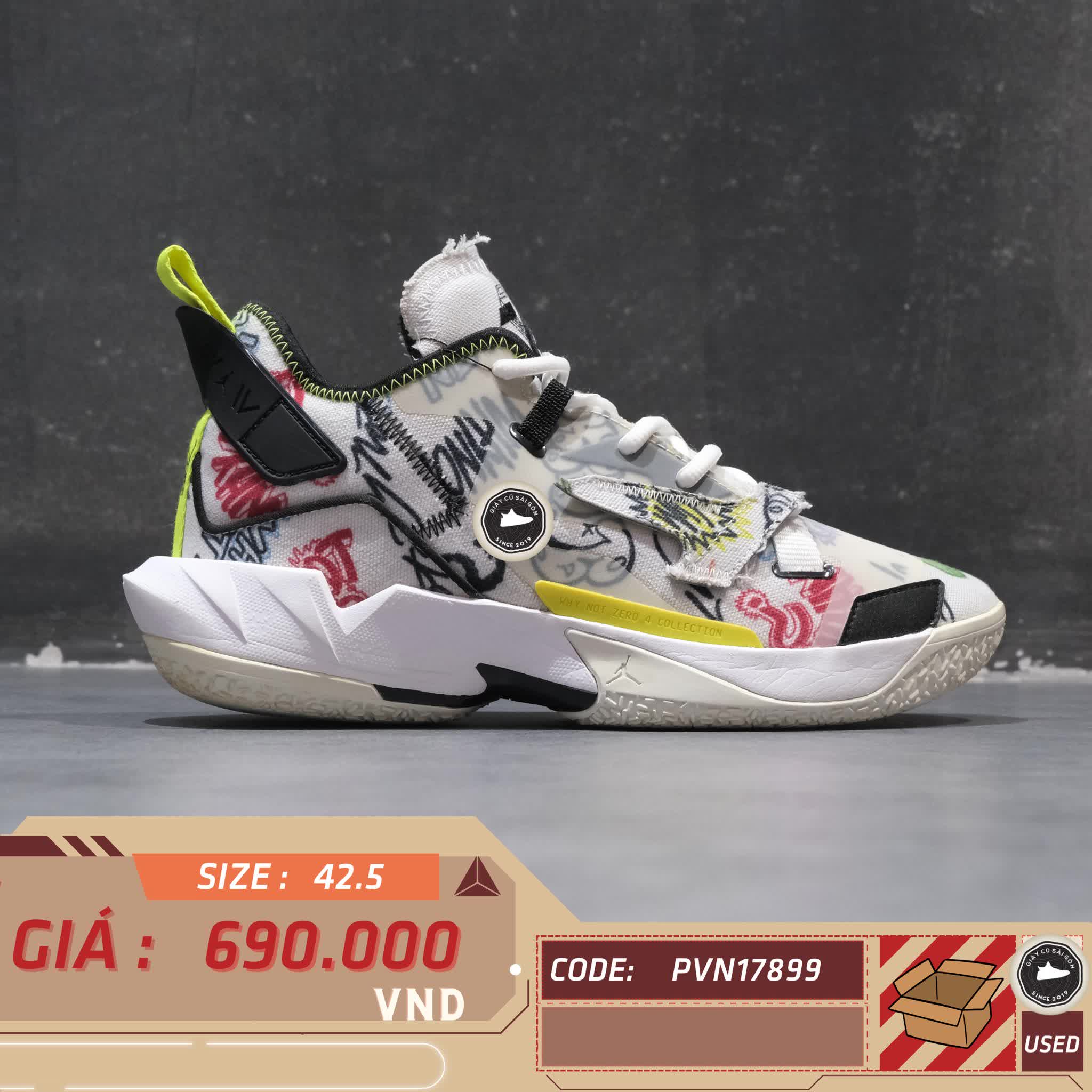 NIKE JORDAN WHY NOT ZER0.4 PF 'GRAFFITI' – DD4886-007 – GIÀY 2HAND CHÍNH HÃNG