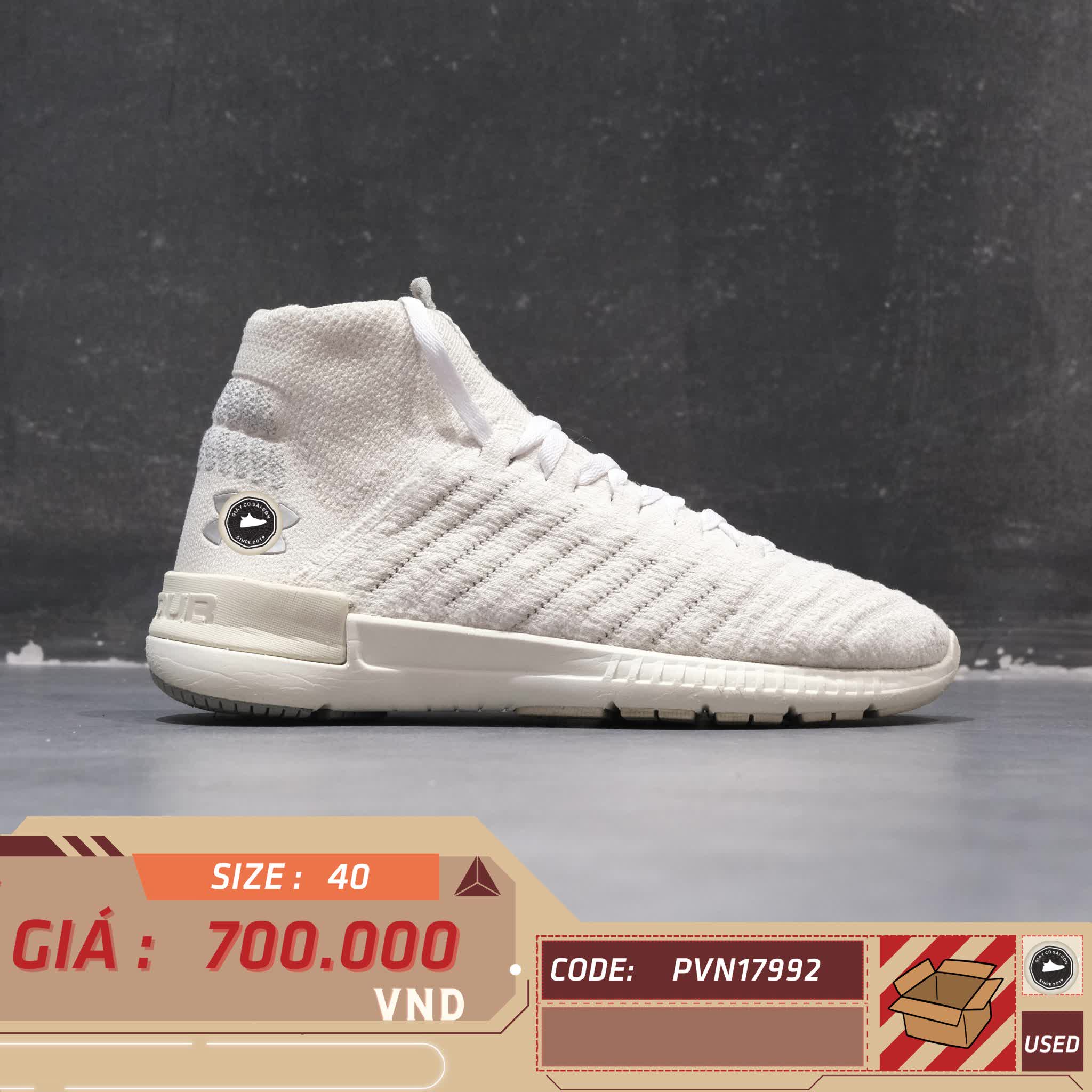 GIÀY UNDER ARMOUR HIGHLIGHT DELTA 2 1295731-102 SIZE 40 - GIÀY 2HAND CHÍNH HÃNG PVN17992