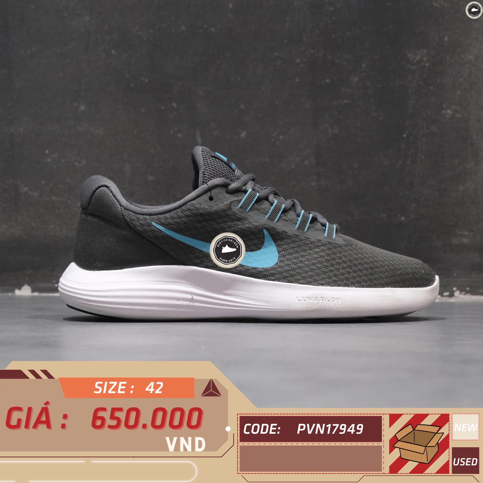NIKE LUNARCONVERGE 852462-014 SIZE 42 - GIÀY 2HAND CHÍNH HÃNG PVN17949