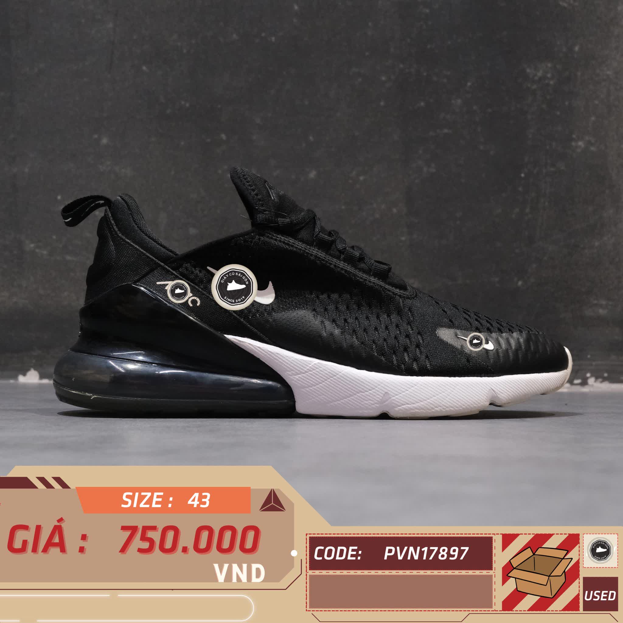 NIKE AIR MAX 270 AH8050 002 SIZE 43 - GIÀY 2HAND CHÍNH HÃNG
