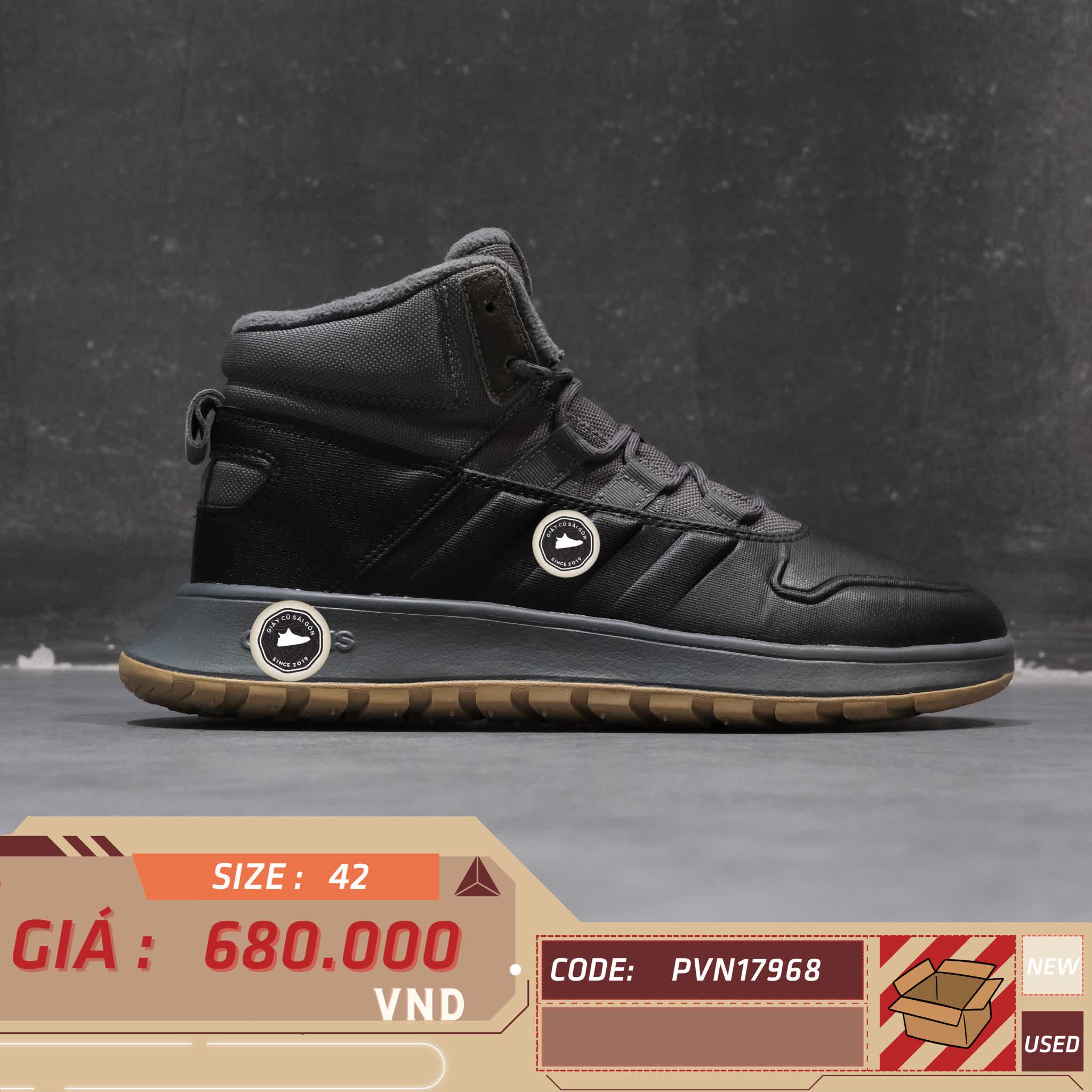ADIDAS NEO FUSION STORM WTR 'BLACK' – EE9706 – GIÀY 2HAND CHÍNH HÃNG