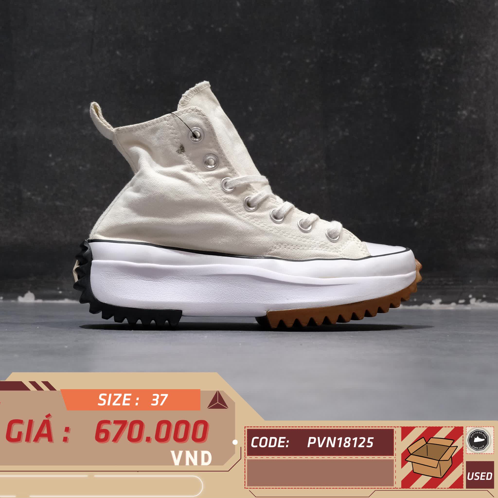 CONVERSE RUN STAR HIKE 166799C SIZE 37 - GIÀY 2HAND CHÍNH HÃNG