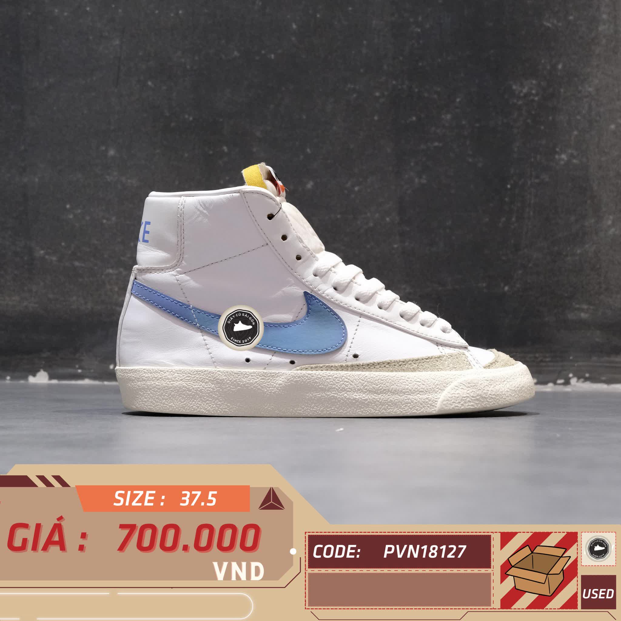 NIKE BLAZER MID '77 VINTAGE "LIKE MIKE" CZ1055-111 SIZE 37.5 - GIÀY 2HAND CHÍNH HÃNG