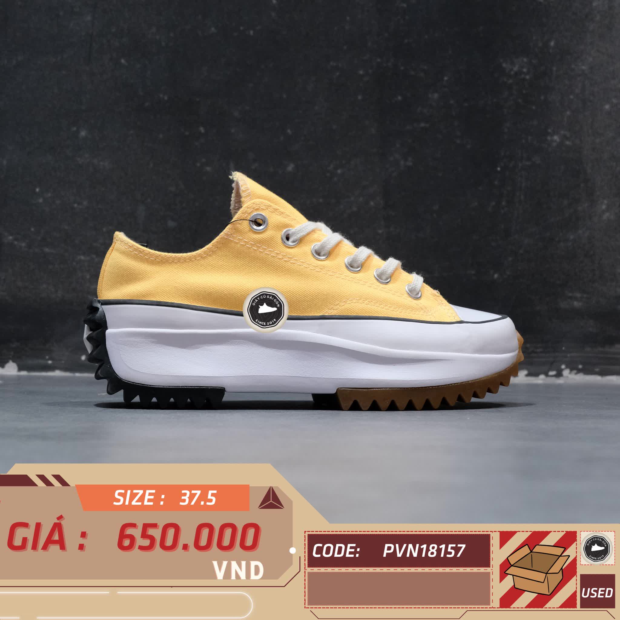 GIÀY CONVERSE RUN STAR HIKE LOW 'CITRON PULSE' 170778C SIZE 37.5 - GIÀY 2HAND CHÍNH HÃNG