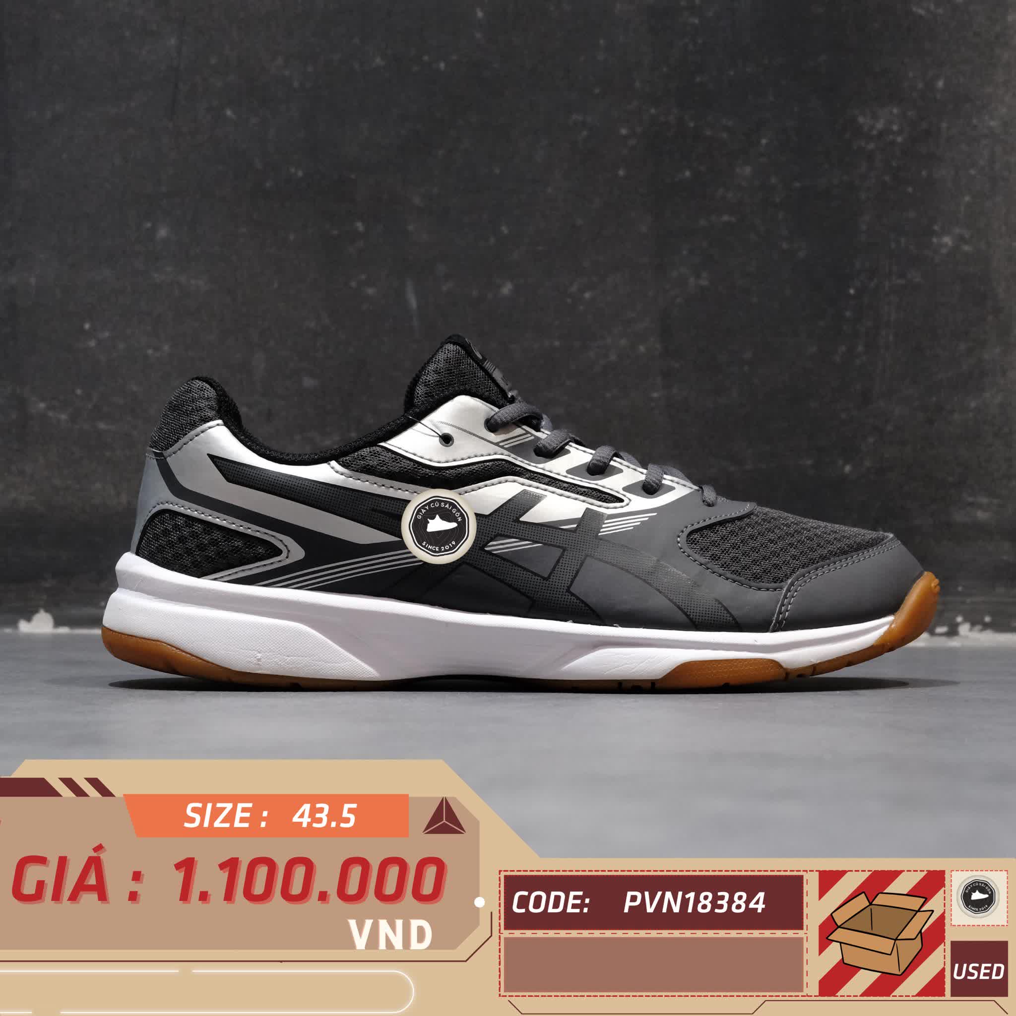GIÀY ASICS UPCOURT 2 B705Y SIZE 43.5 - GIÀY 2HAND CHÍNH HÃNG