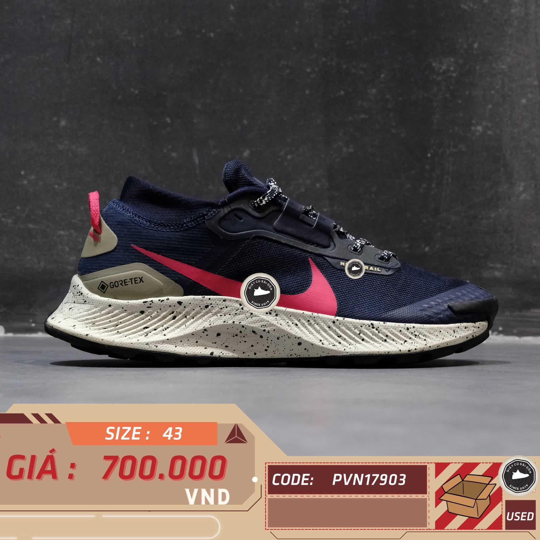 NIKE PEGASUS TRAIL 3 GORE-TEX DC8793-401 SIZE 43 - GIÀY 2HAND CHÍNH HÃNG