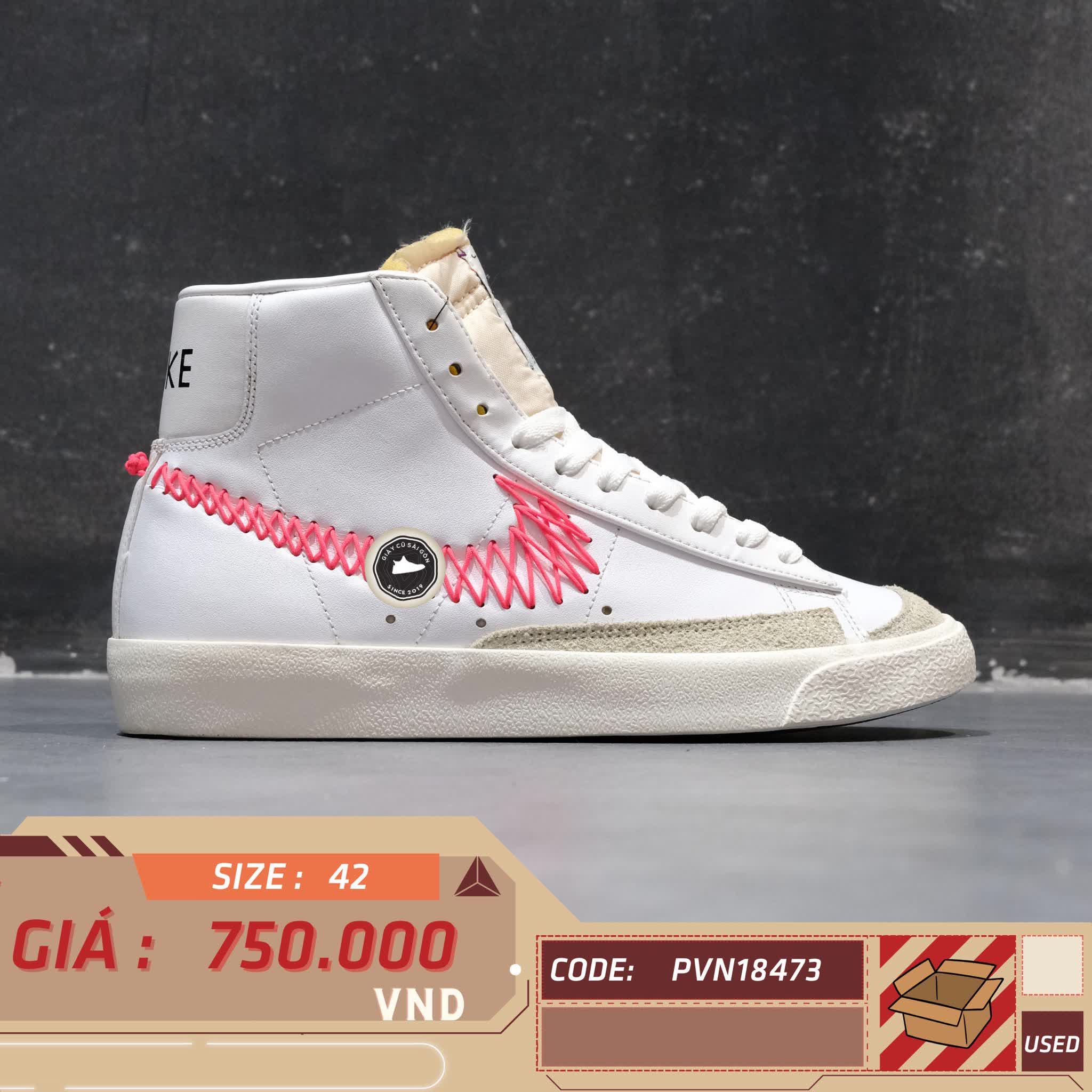 NIKE BLAZER MID '77 VINTAGE ZIG ZAG SIZE 42 – GIÀY 2HAND CHÍNH HÃNG