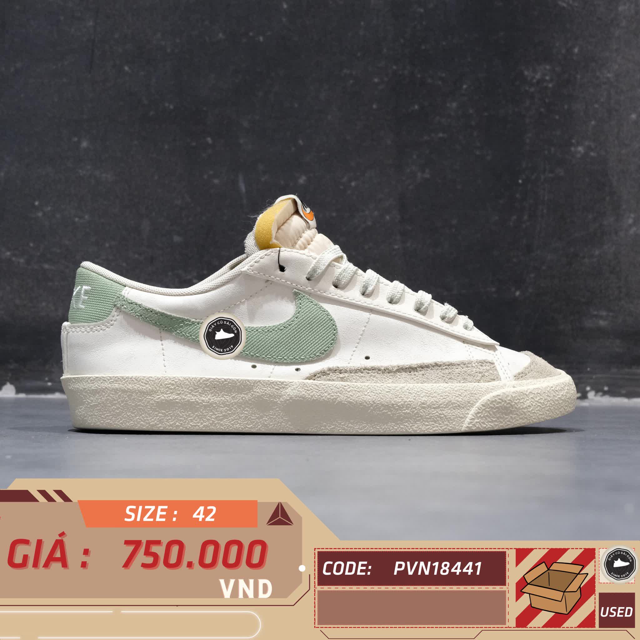 NIKE BLAZER LOW '77 PREMIUM 'CERTIFIED FRESH' DO9799-100 SIZE 42 - GIÀY 2HAND CHÍNH HÃNG