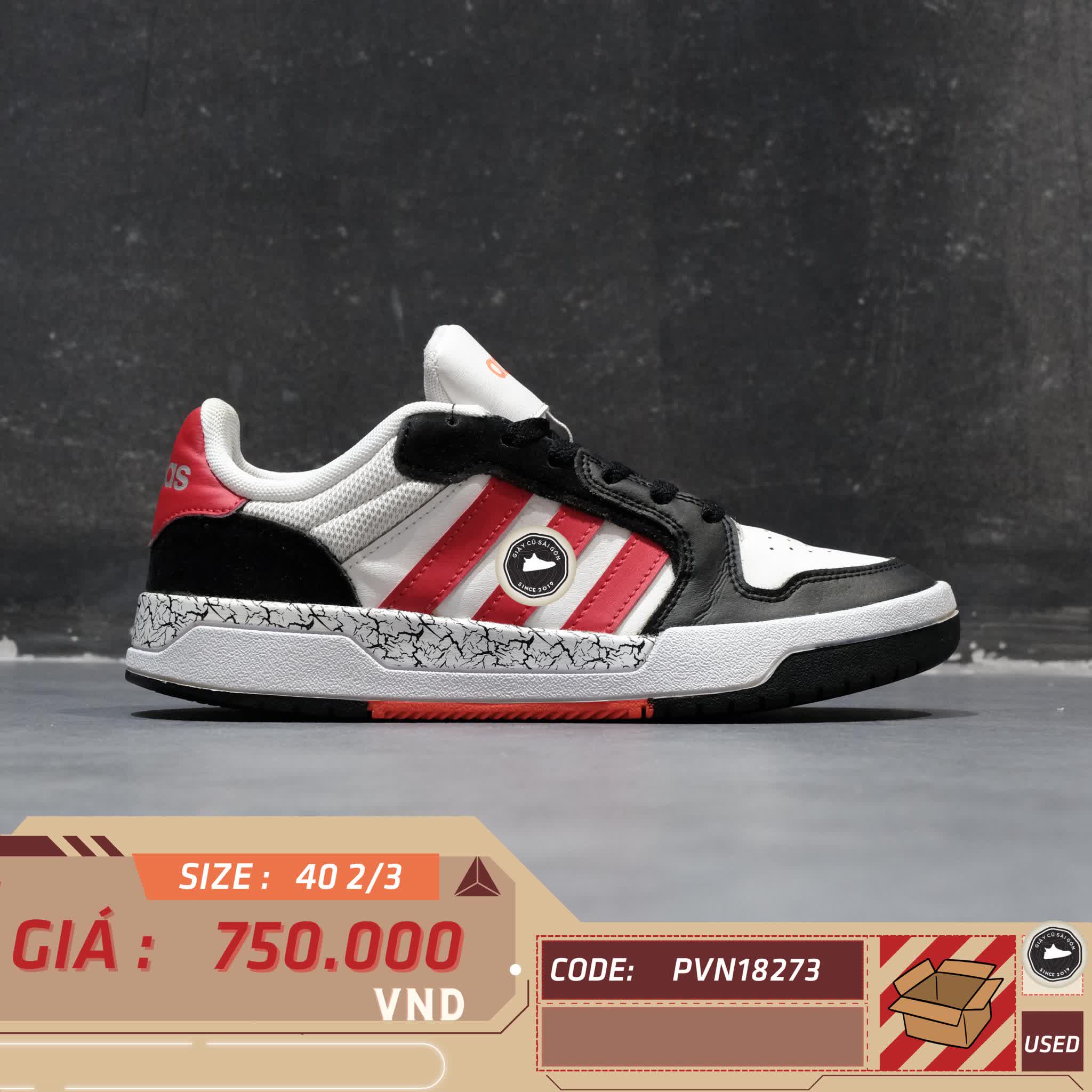 ADIDAS ENTRAP 'WHITE VIVID RED' - FZ1117 - GIÀY 2HAND CHÍNH HÃNG