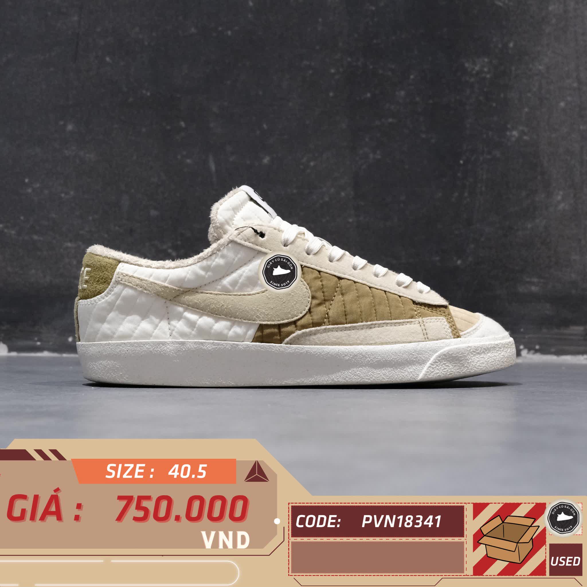NIKE BLAZER LOW '77 PREMIUM 'TOASTY – DD8026-100 SIZE 40.5 GIÀY 2HAND CHÍNH HÃNG