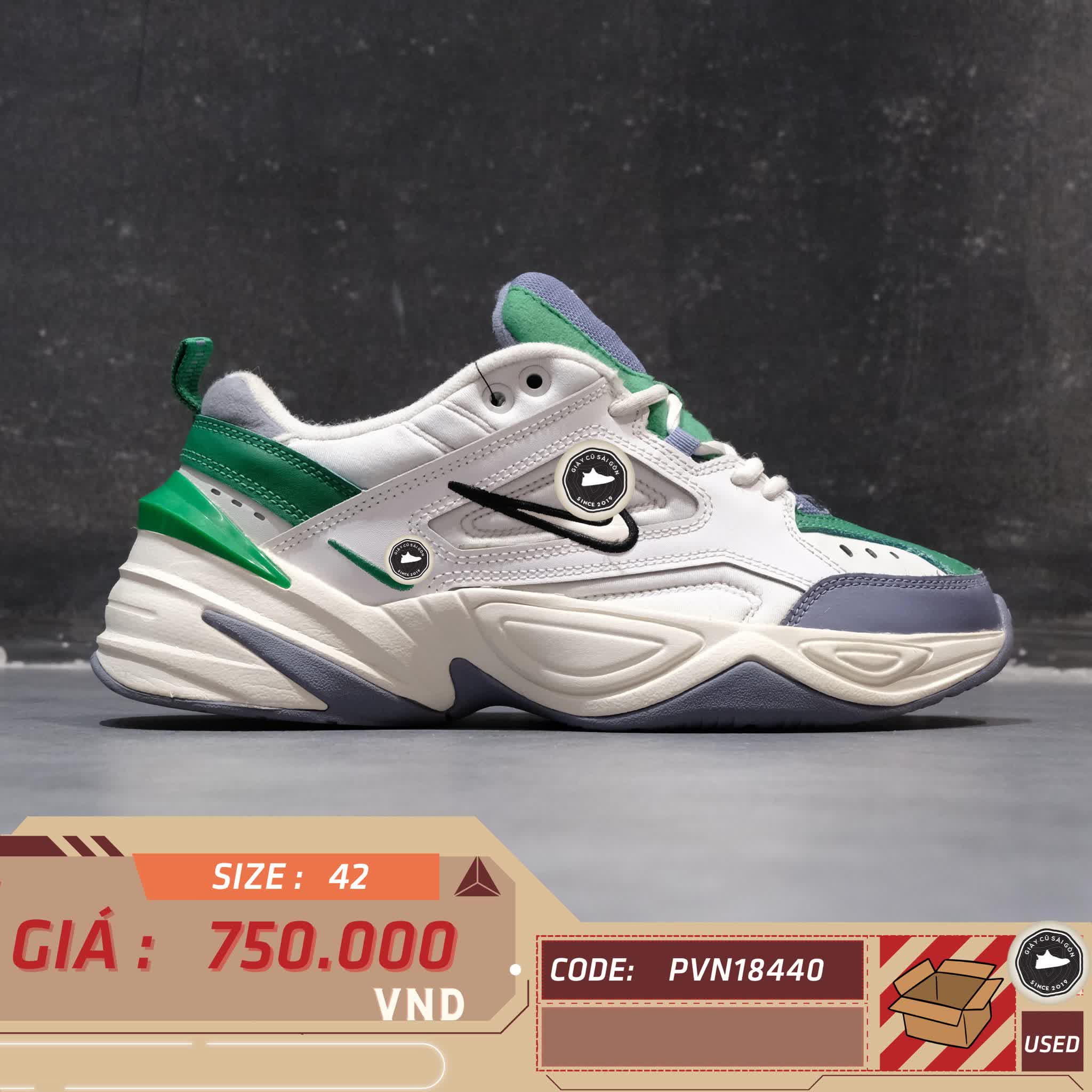 👟 NIKE M2K TEKNO WHITE GREEN SIZE 42 GIÀY 2HAND CHÍNH HÃNG 👟👟 NIKE M2K TEKNO WHITE GREEN SIZE 42 GIÀY 2HAND CHÍNH HÃNG 👟