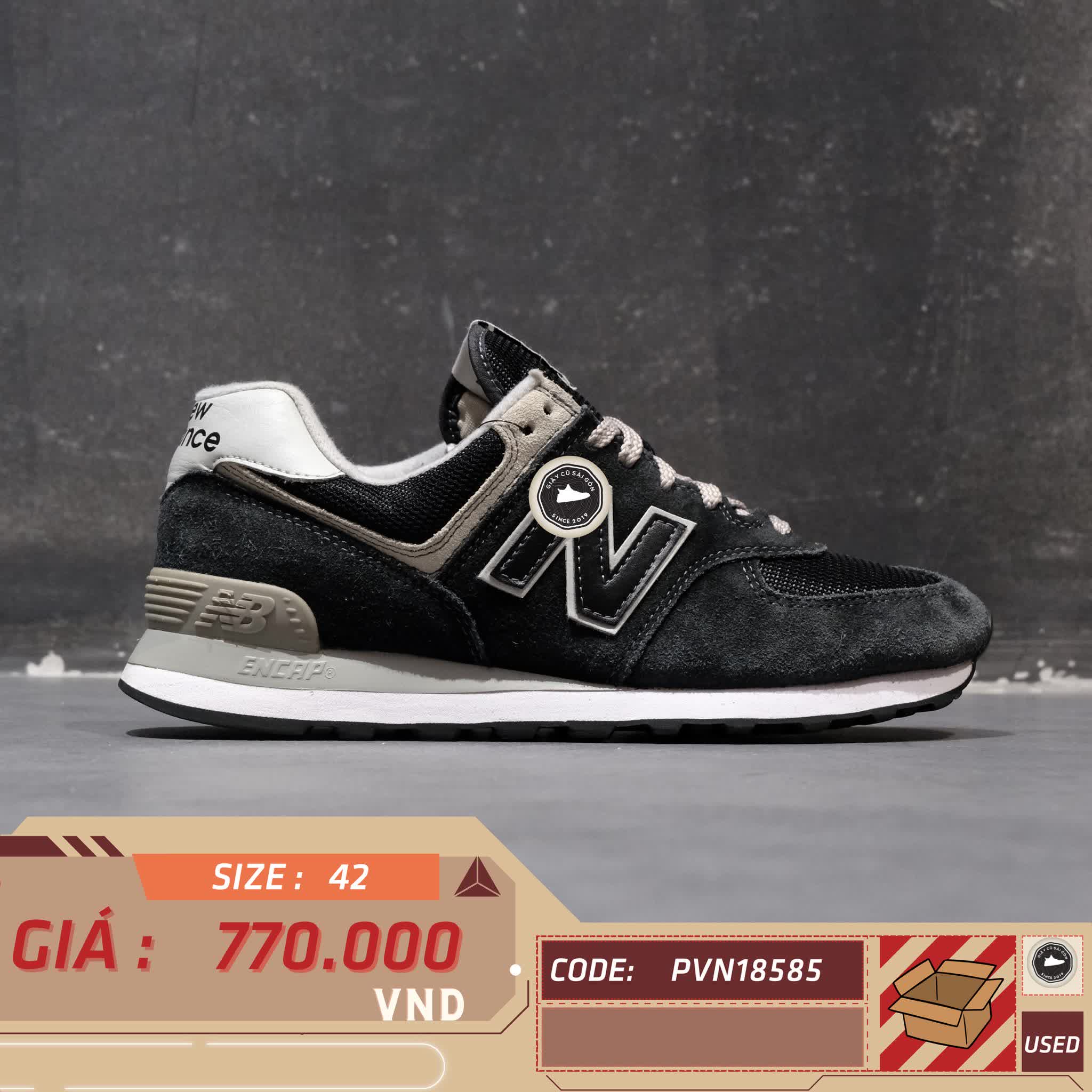 NEW BALANCE 996 ‘NAVY GREY’ – CM996BN SIZE 42 – GIÀY 2HAND CHÍNH HÃNG PVN18585
