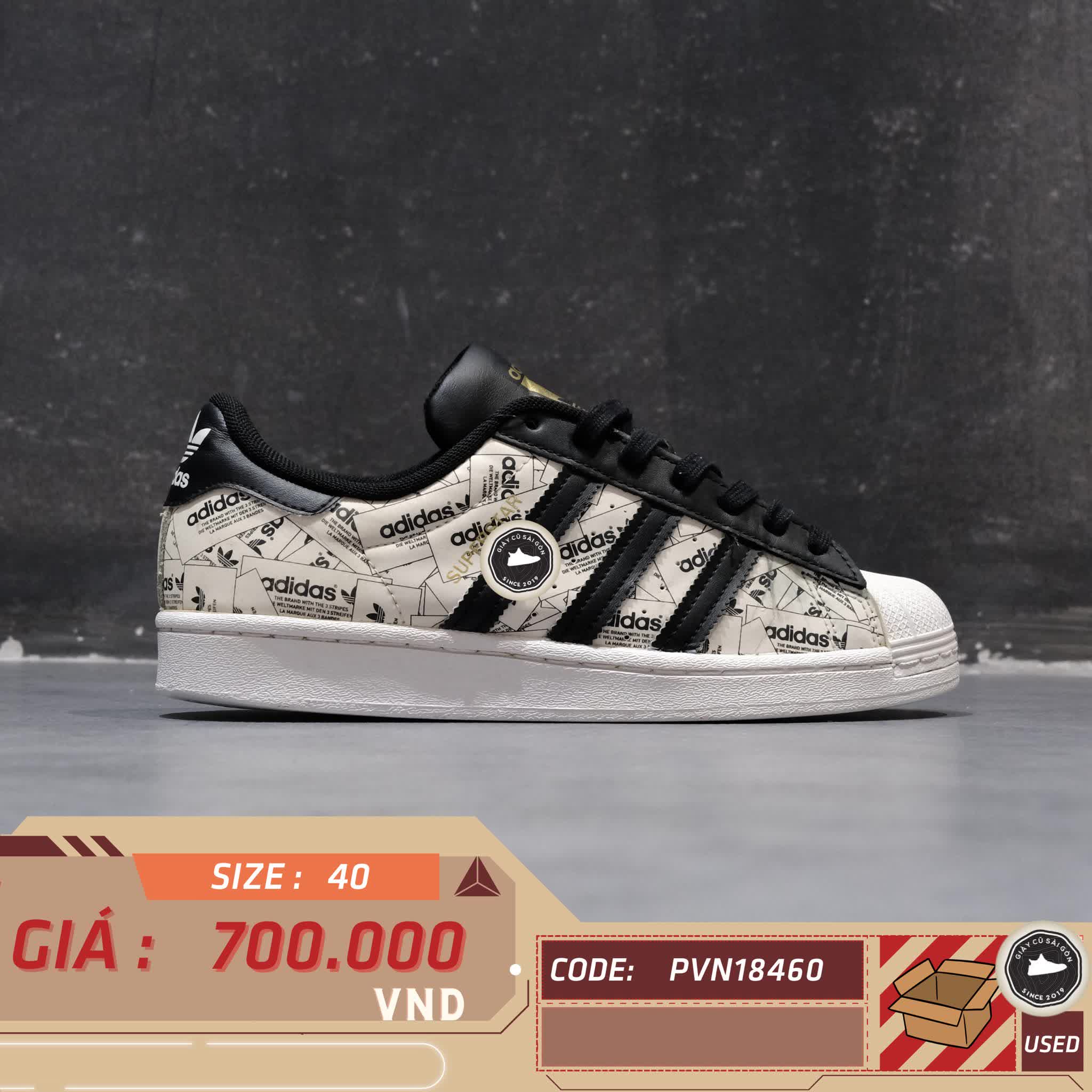 ADIDAS SUPERSTAR ‘WHITE GREEN HEEL TAB’ FV2819 – GIÀY 2HAND