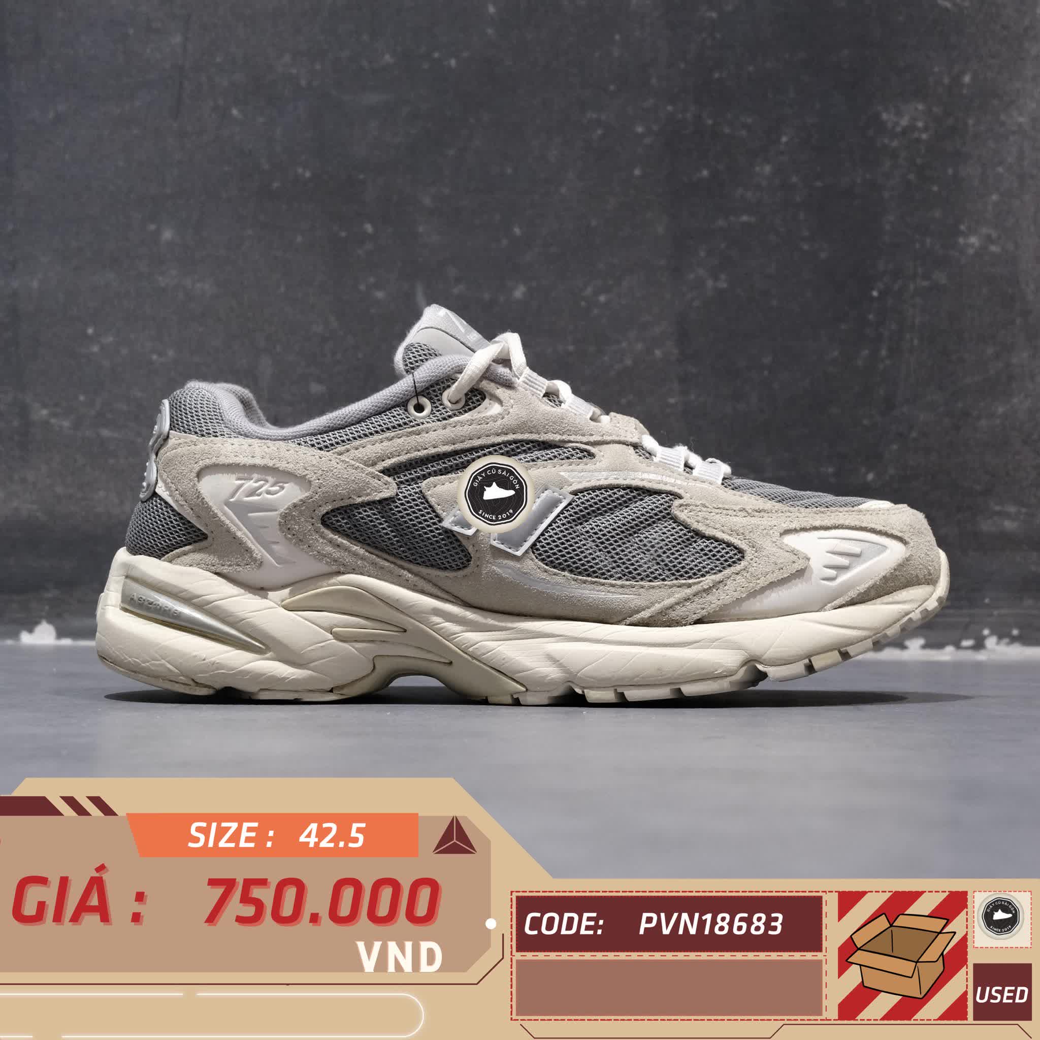 NEW BALANCE 725 'LIGHT GREY' – ML725AA SIZE 42.5 – GIÀY 2HAND CHÍNH HÃNG PVN18683