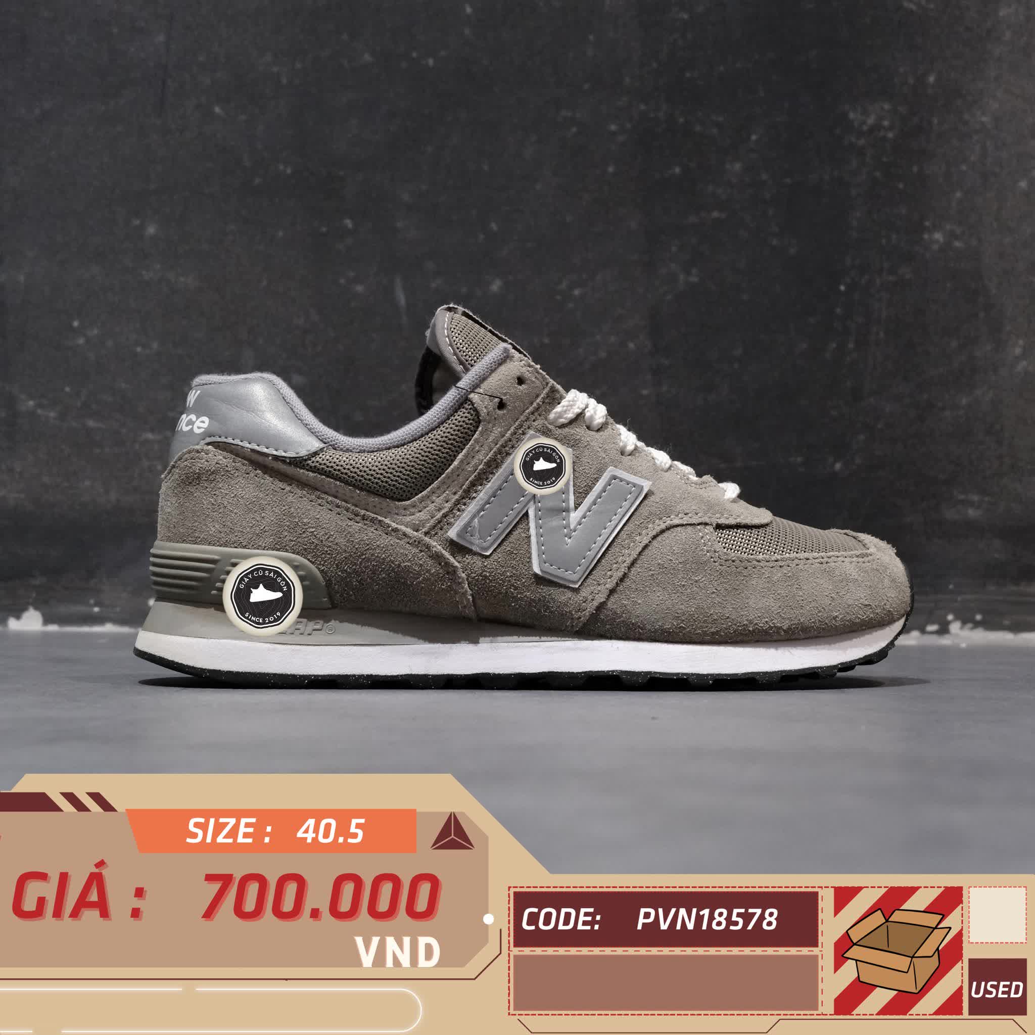 NEW BALANCE 574 CORE 'GREY/WHITE' ML574EVG – GIÀY 2HAND