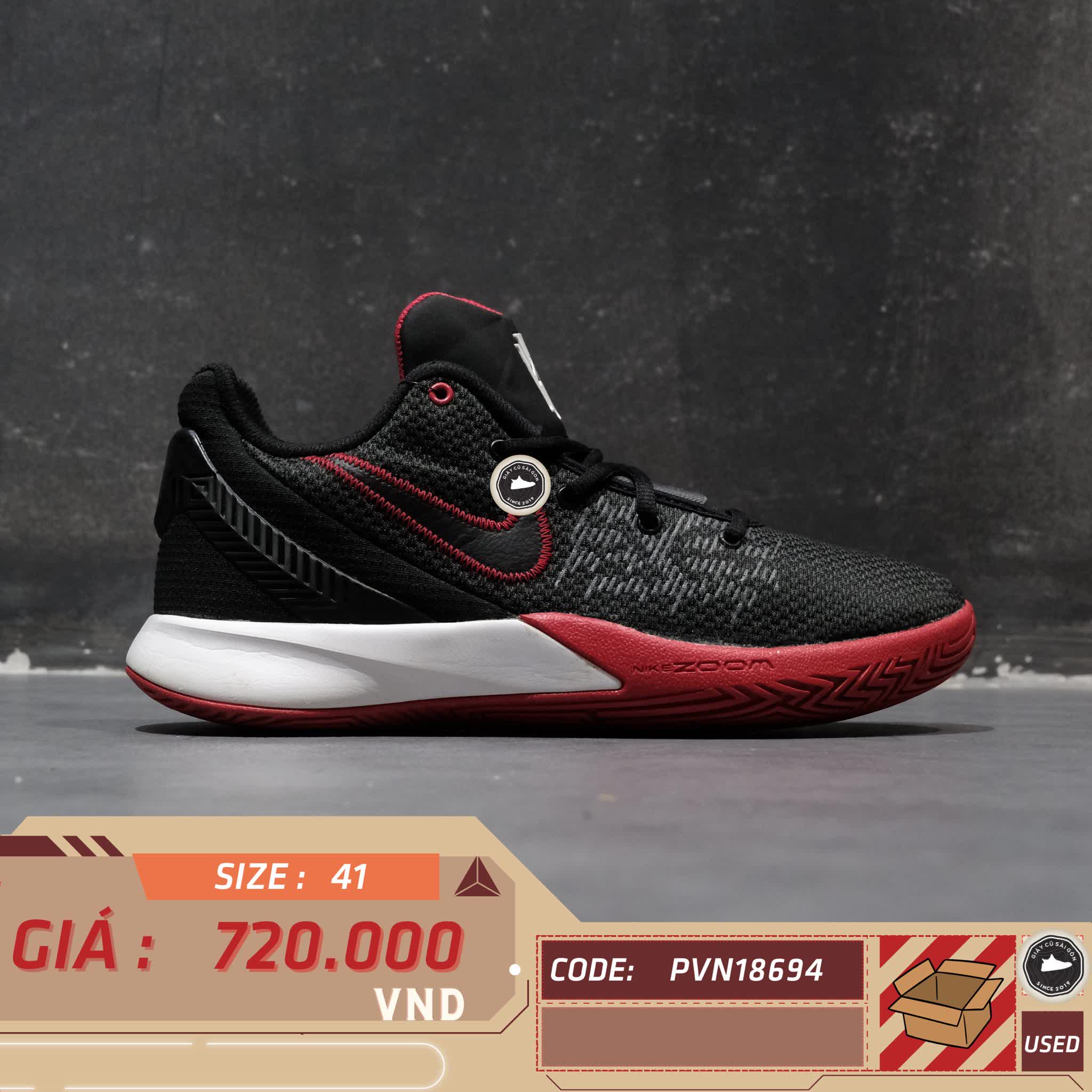 NIKE KYRIE FLYTRAP 2 EP 'BRED' AO4438-016 SIZE 41 – GIÀY 2HAND CHÍNH HÃNG