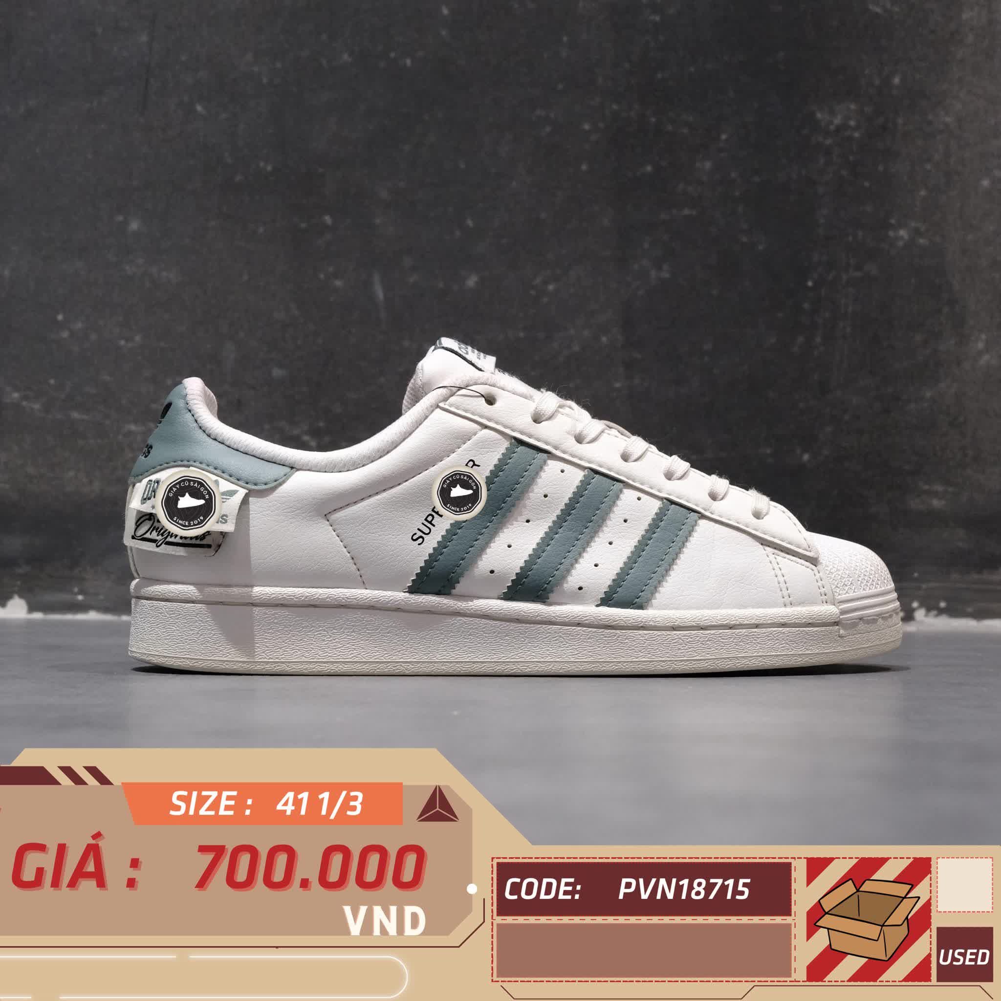 ADIDAS SUPERSTAR 'ORIGINALS LABELS' HQ6455 SIZE 41 1/3 – GIÀY 2HAND CHÍNH HÃNG