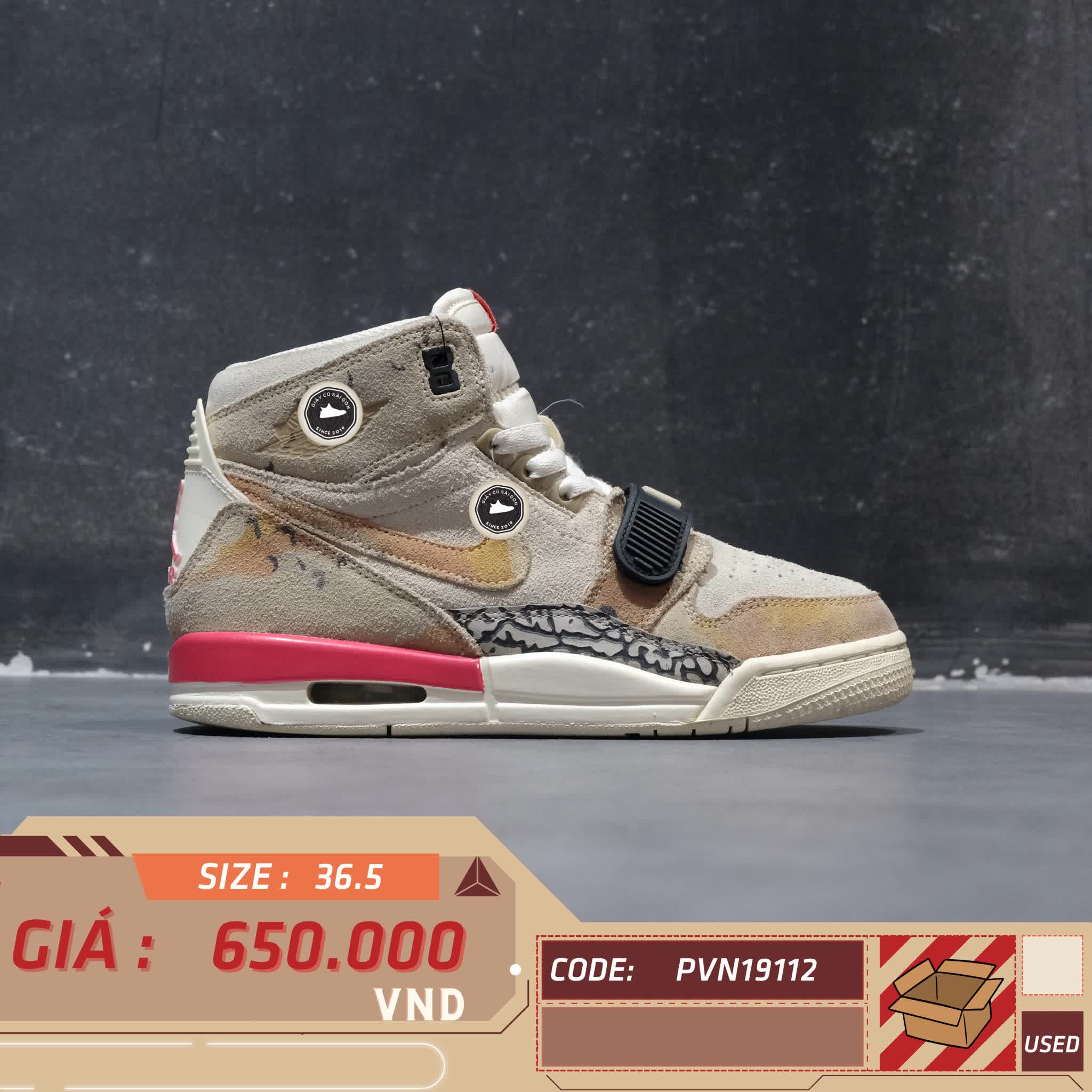 NIKE AIR JORDAN 1 RETRO HIGH OG “ORIGIN STORY” - AT4040 126 SIZE 36.5 GIÀY 2HAND CHÍNH HÃNG