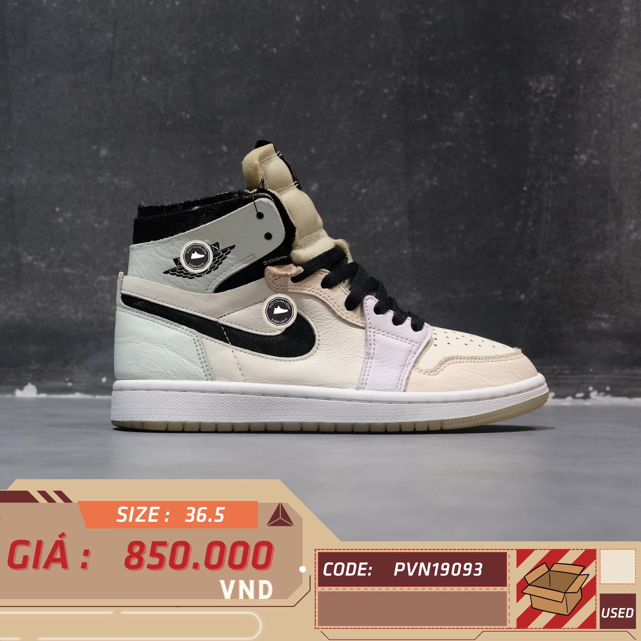 AIR JORDAN 1 HIGH ZOOM COMFORT 'EASTER' CT0979-101 SIZE 36.5 GIÀY 2HAND CHÍNH HÃNG
