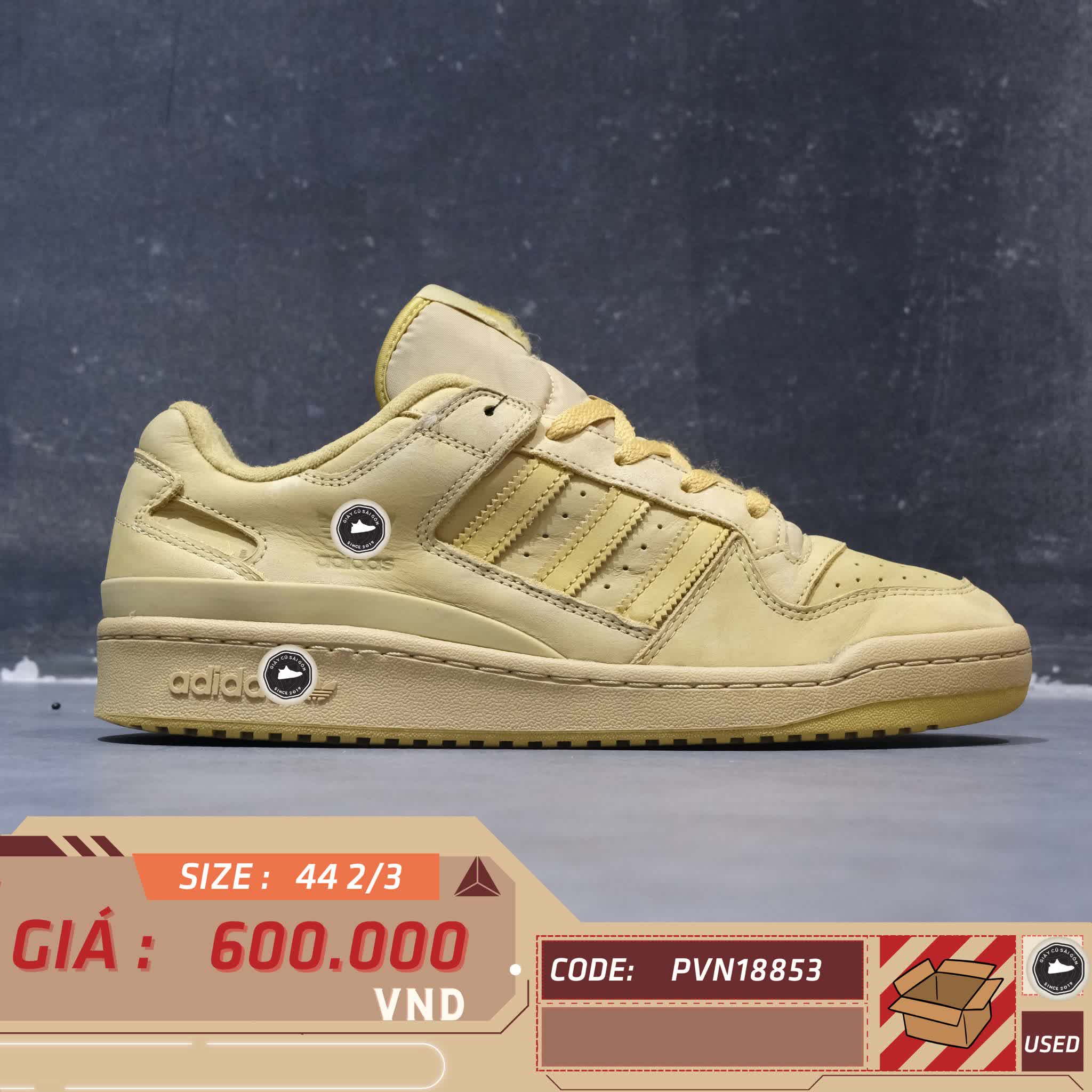 ADIDAS FORUM LOW ’WHEAT’ ID0991 SIZE 44 2/3 GIÀY 2HAND CHÍNH HÃNG