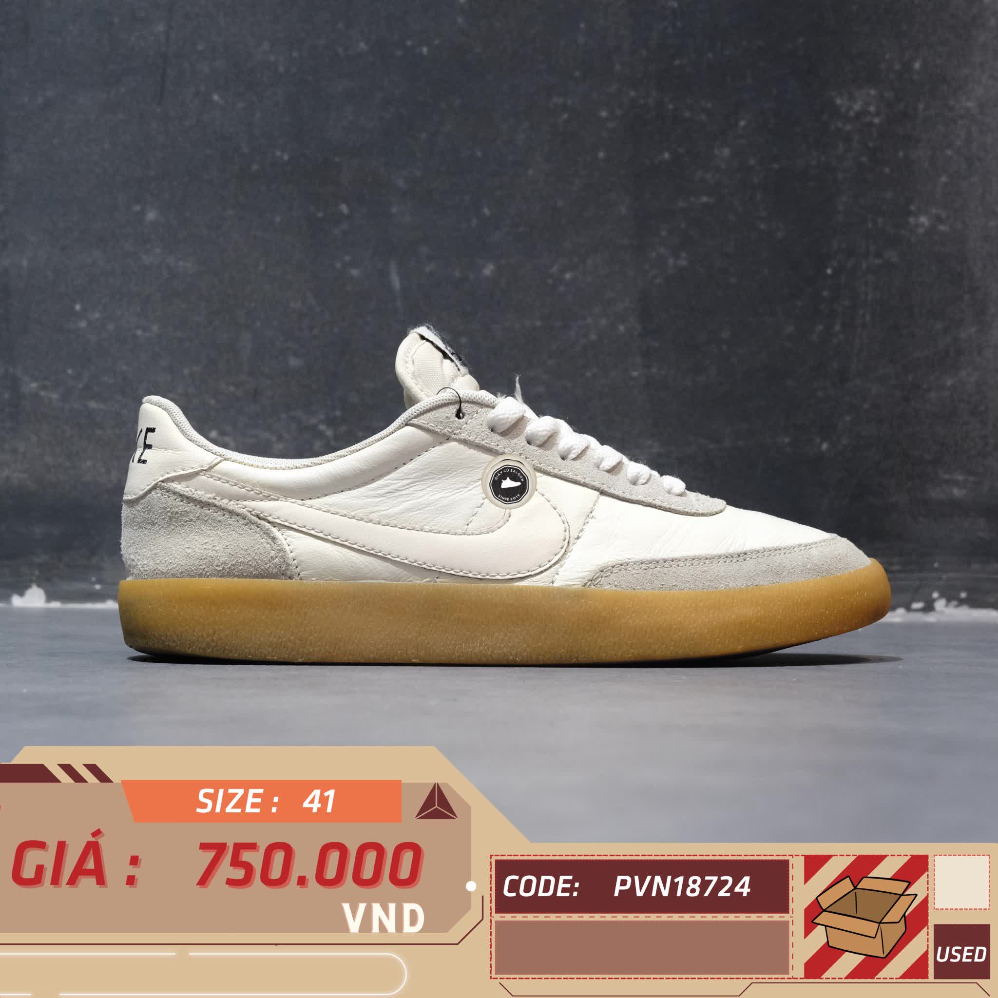 NIKE KILLSHOT 2 LEATHER 'SAIL/GUM' 432997-128 SIZE 41 – GIÀY 2HAND CHÍNH HÃNG