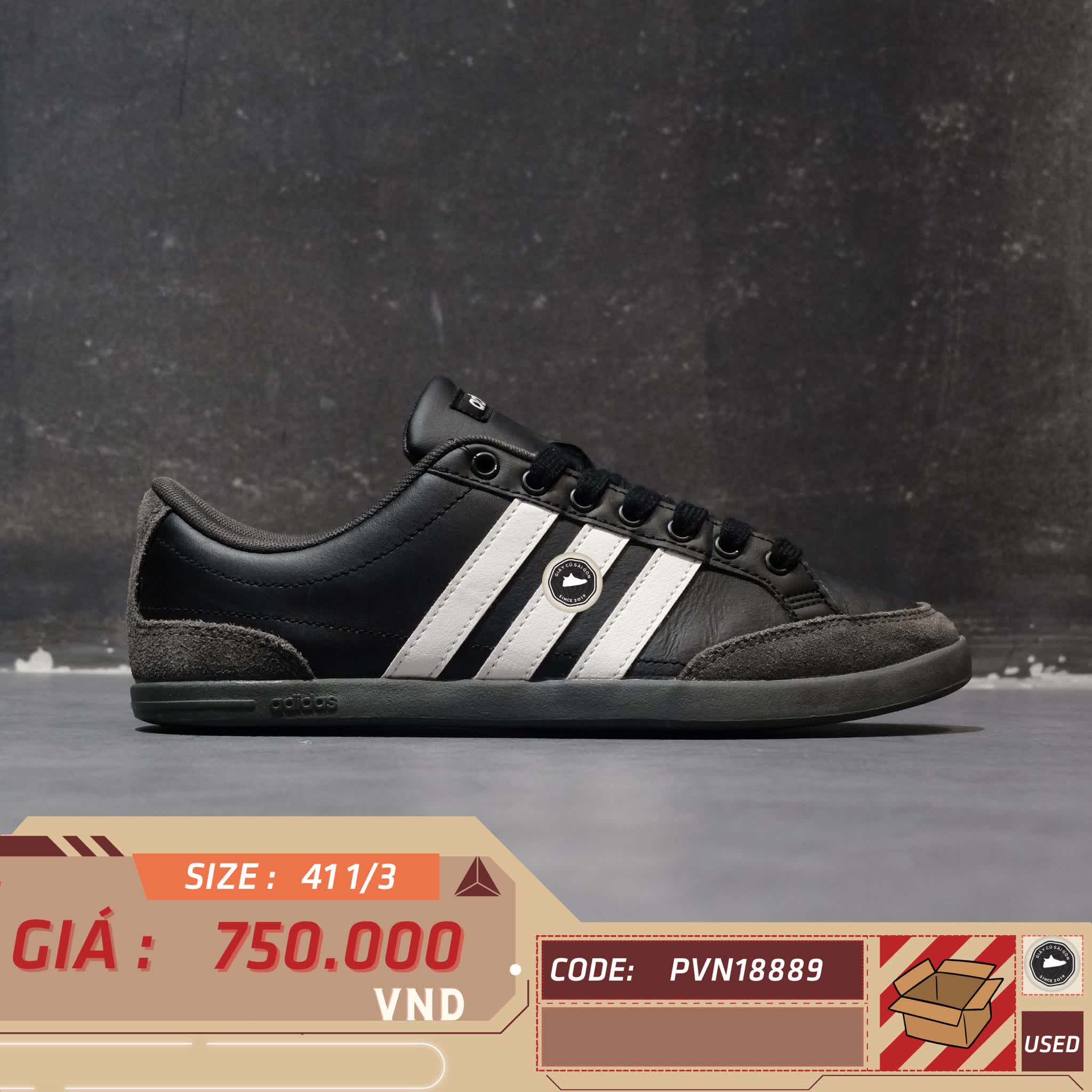 ADIDAS NEO CAFLAIRE 'BLACK/GREY' FV8553 SIZE 41 1/3 – GIÀY 2HAND CHÍNH HÃNG