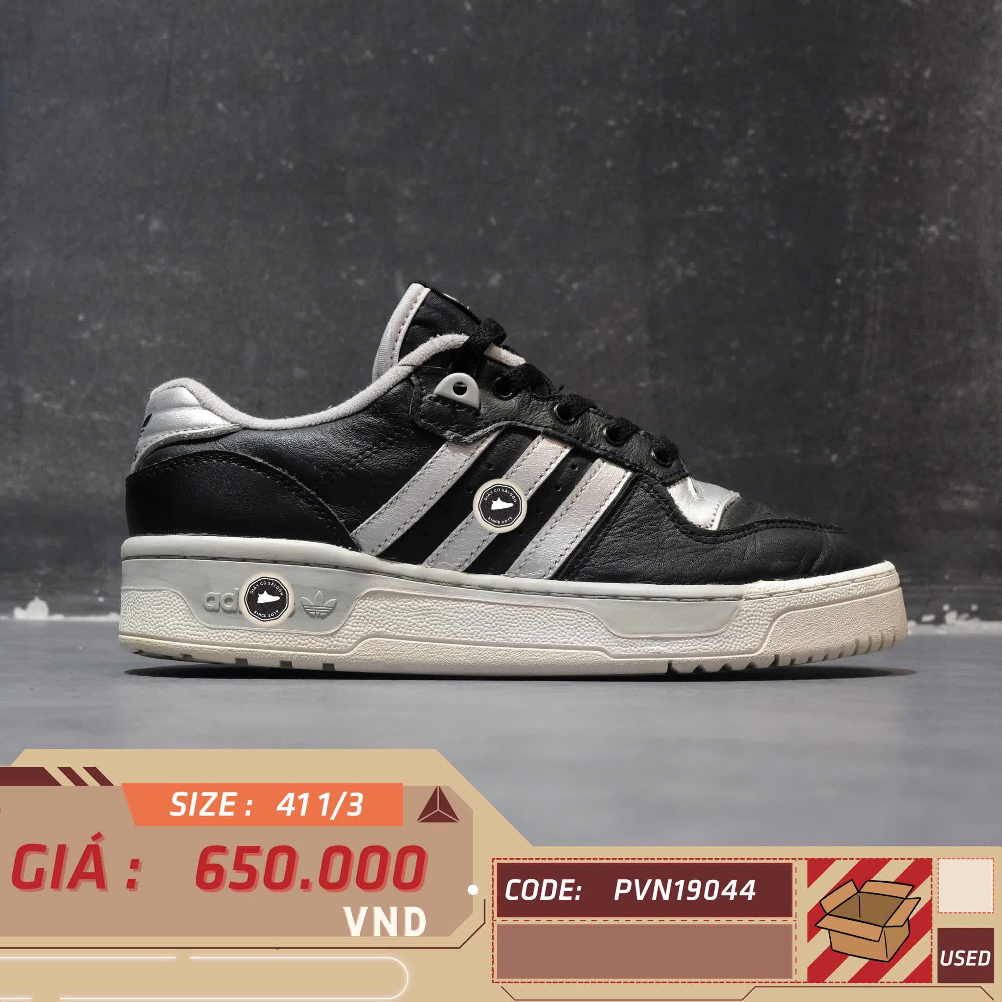 ADIDAS RIVALRY LOW 'SILVER GRAY' – SIZE 41 1/3 – GIÀY 2HAND CHÍNH HÃNG