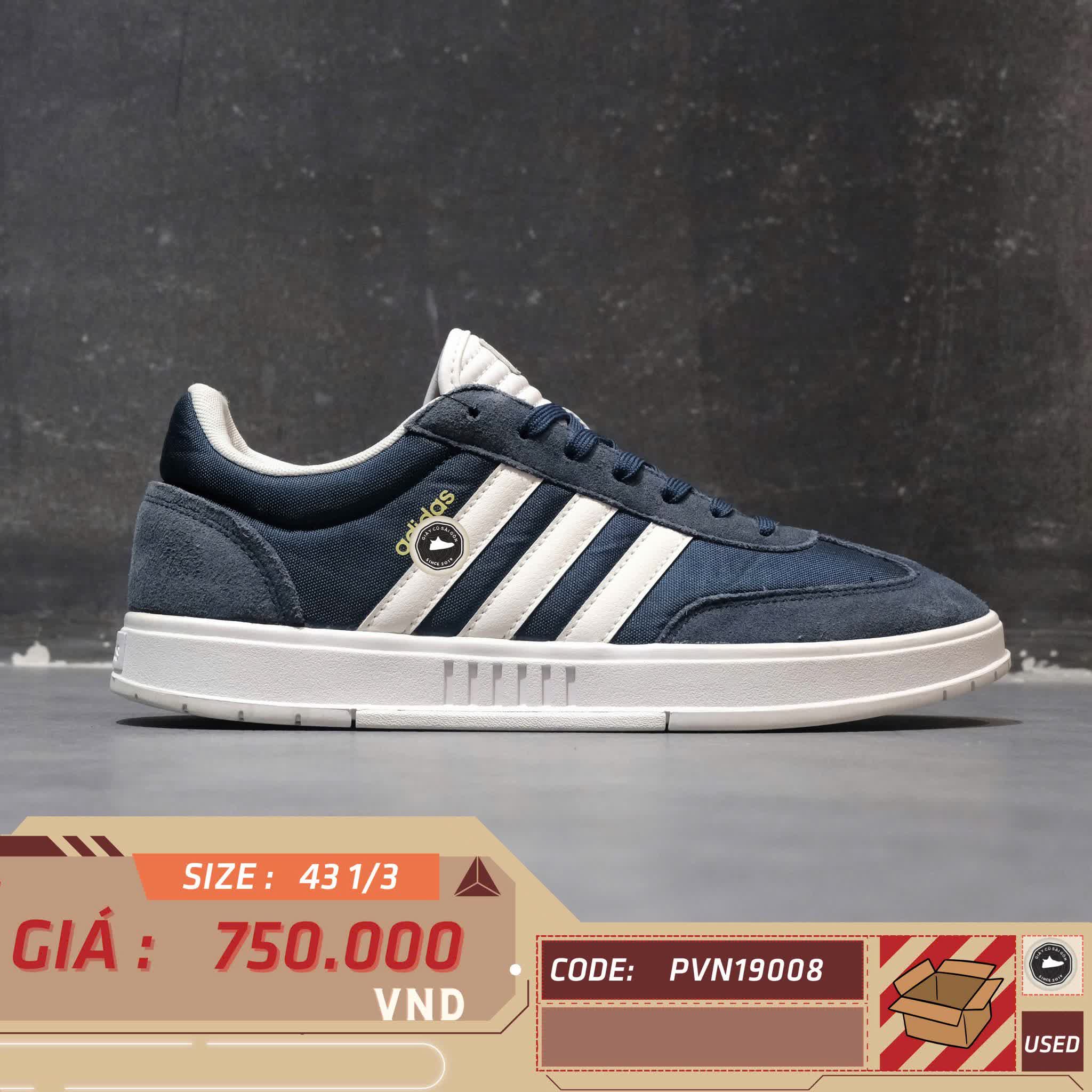 ADIDAS NEO GRADAS 'BLUE WHITE' FZ1052 SIZE 43 1/3 GIÀY 2HAND