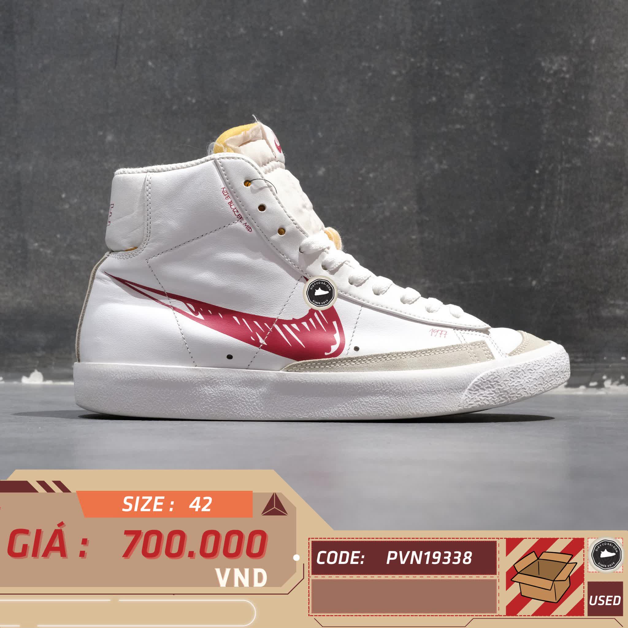 NIKE BLAZER MID ’77 SKETCH PACK CW7580 100 – GIÀY 2HAND CHÍNH HÃNG PVN19338