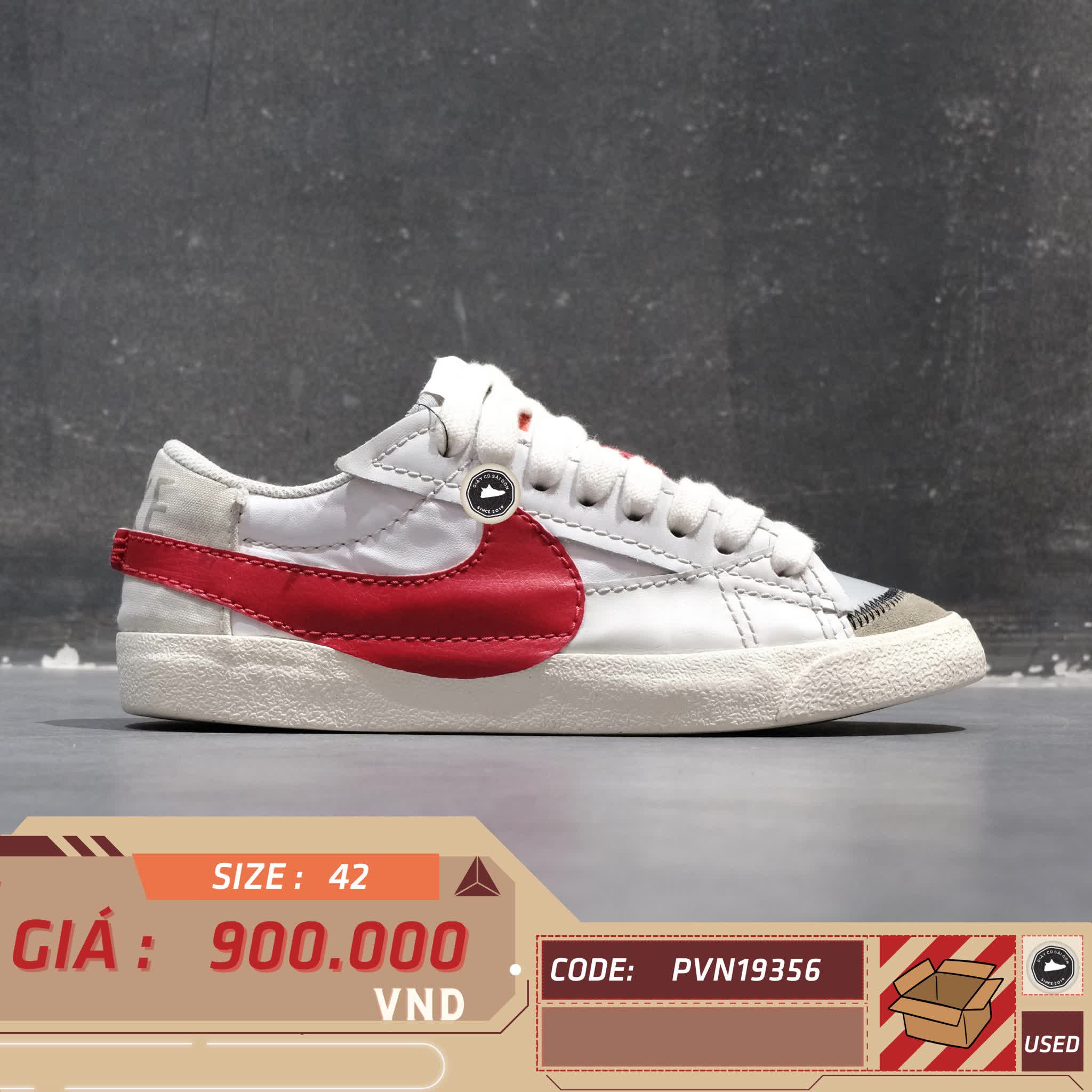NIKE BLAZER LOW ’77 JUMBO DQ8769 100 – GIÀY 2HAND CHÍNH HÃNG PVN19356