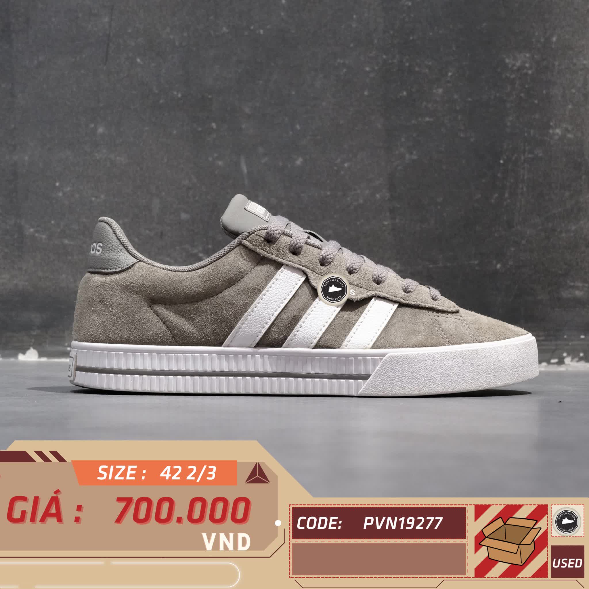 ADIDAS DAILY 3.0 FW7440 SIZE 42 2/3 GIÀY 2HAND